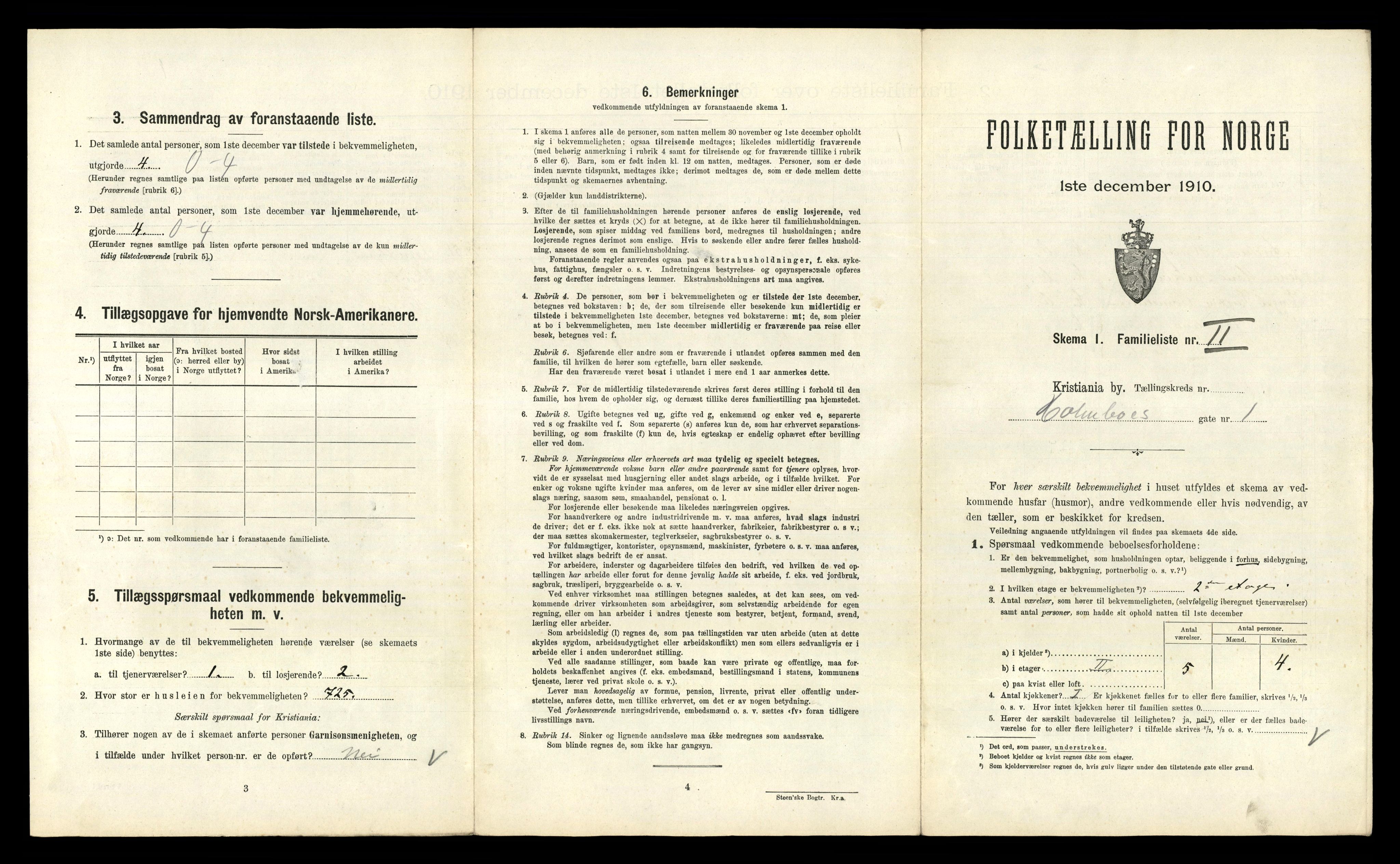 RA, 1910 census for Kristiania, 1910, p. 39927