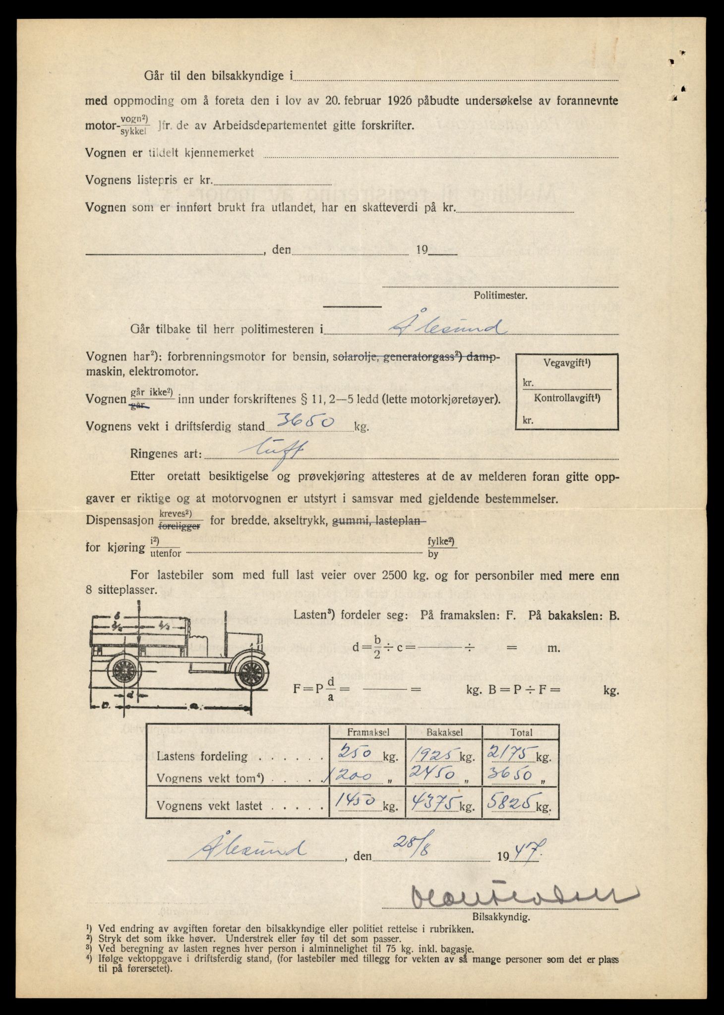 Møre og Romsdal vegkontor - Ålesund trafikkstasjon, AV/SAT-A-4099/F/Fe/L0010: Registreringskort for kjøretøy T 1050 - T 1169, 1927-1998, p. 2918