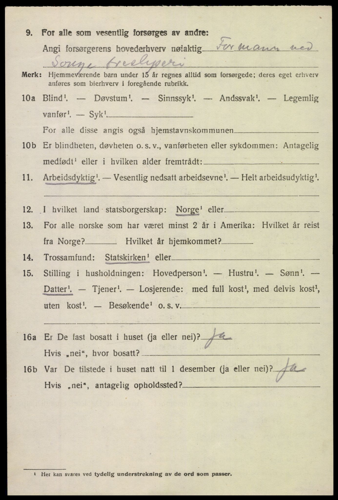 SAK, 1920 census for Holt, 1920, p. 8383