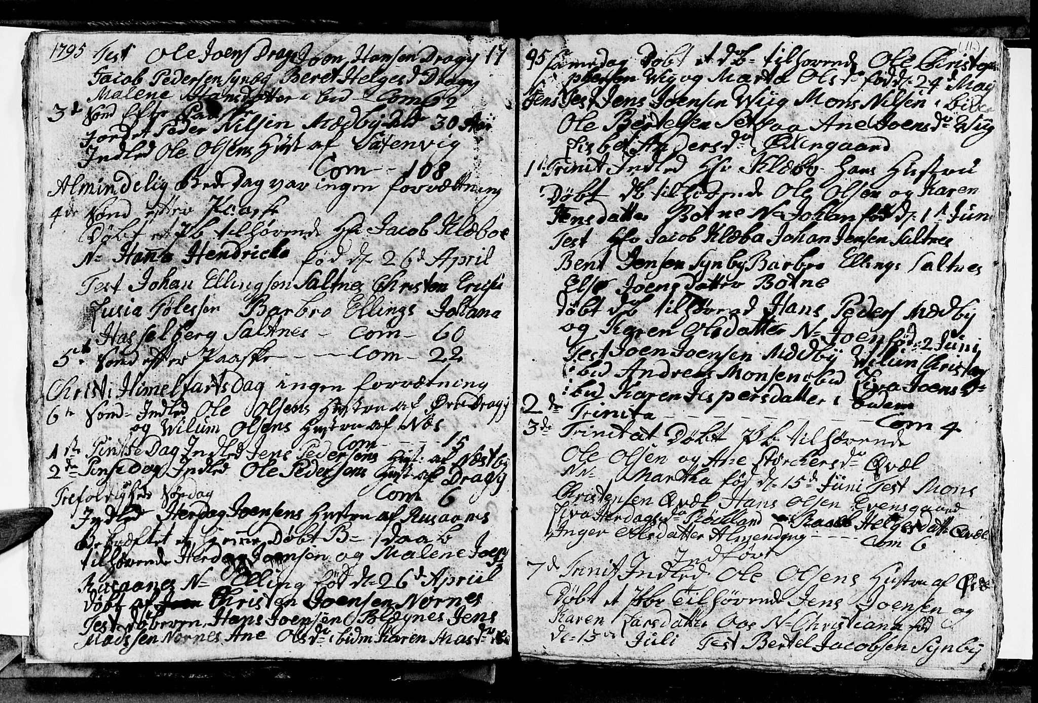 Ministerialprotokoller, klokkerbøker og fødselsregistre - Nordland, AV/SAT-A-1459/847/L0674: Parish register (copy) no. 847C02, 1793-1807, p. 11