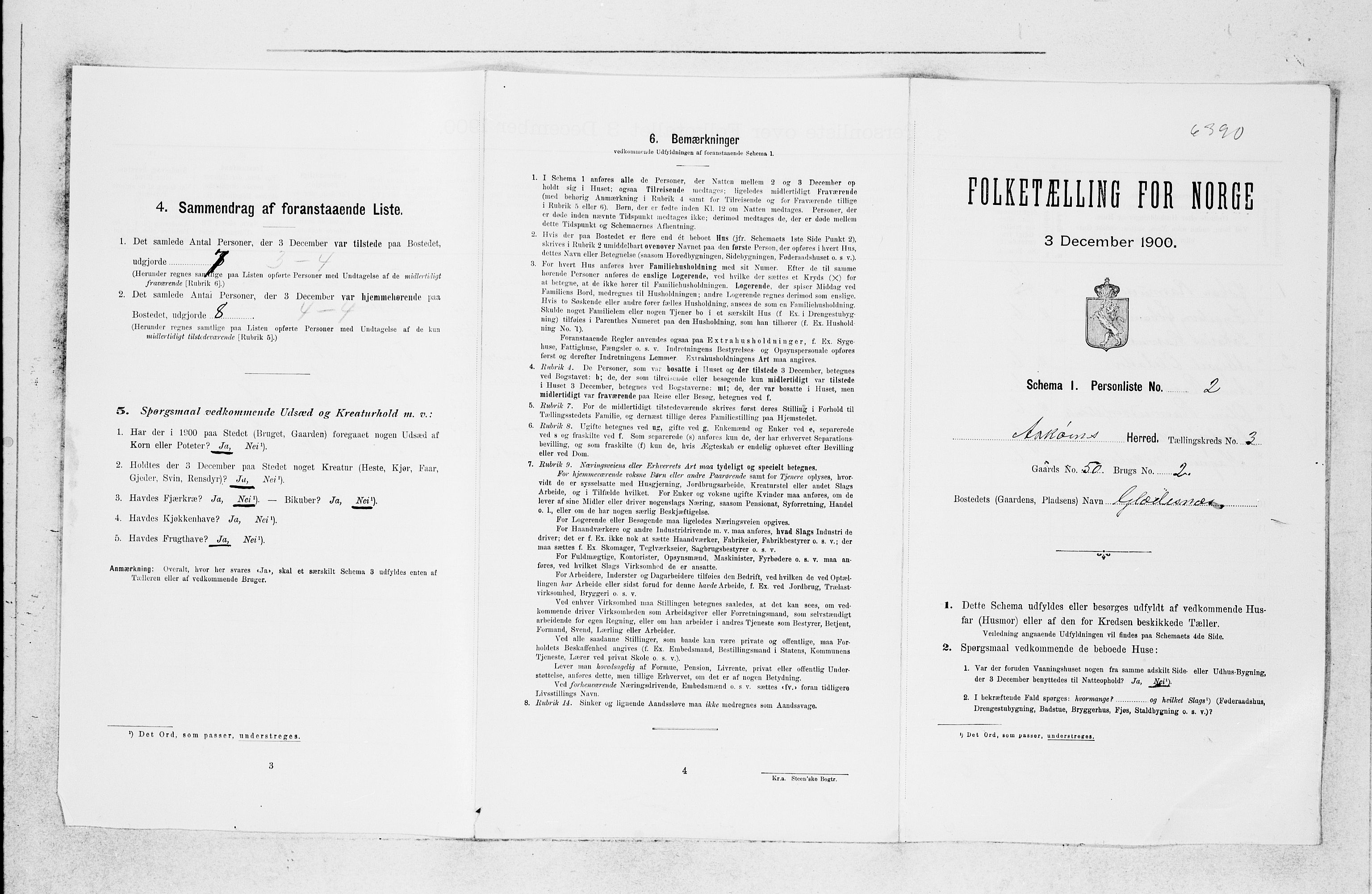 SAB, 1900 census for Askøy, 1900, p. 453