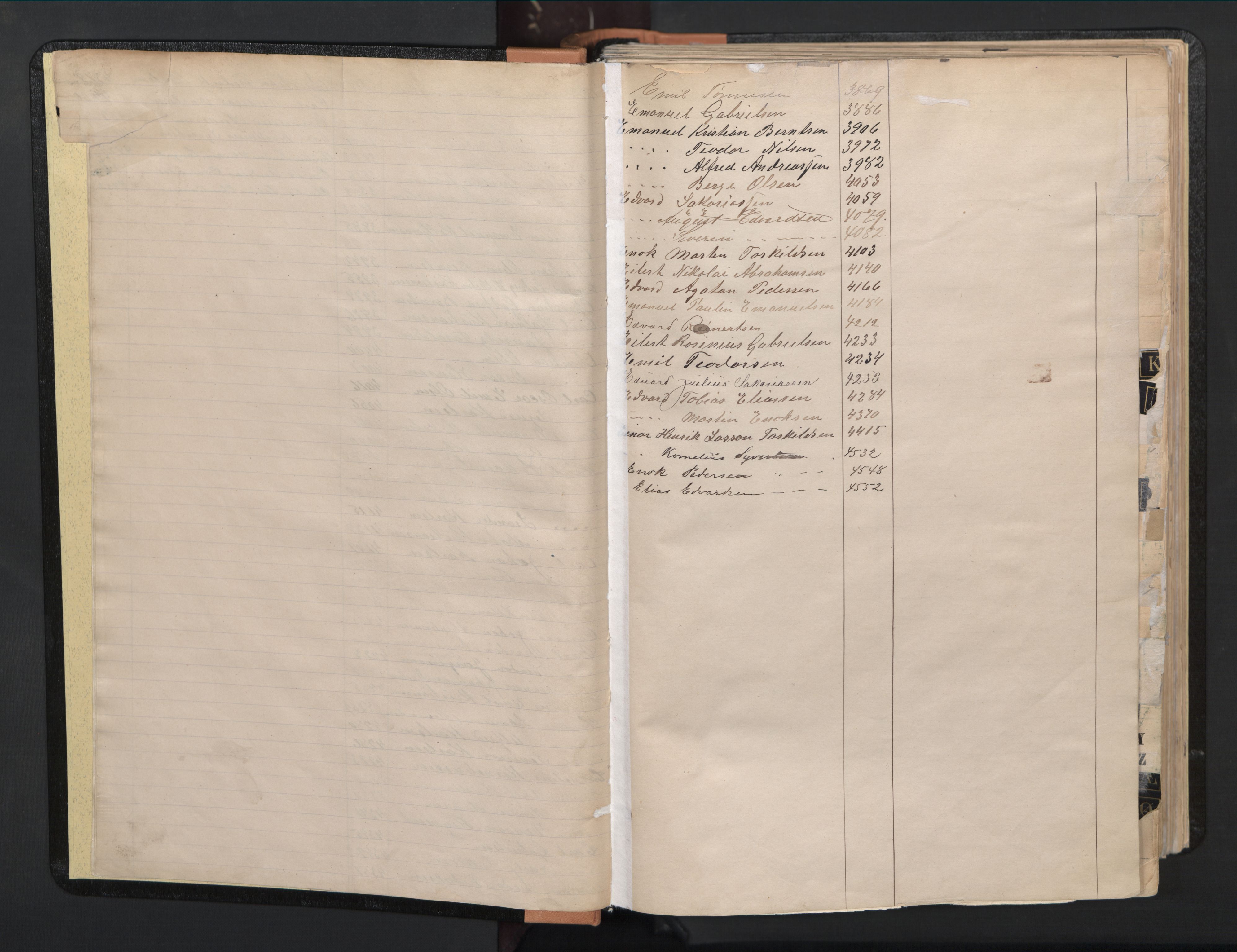 Farsund mønstringskrets, AV/SAK-2031-0017/F/Fa/L0003: Annotasjonsrulle nr 3816-5304 med register, M-3, 1894-1948, p. 7