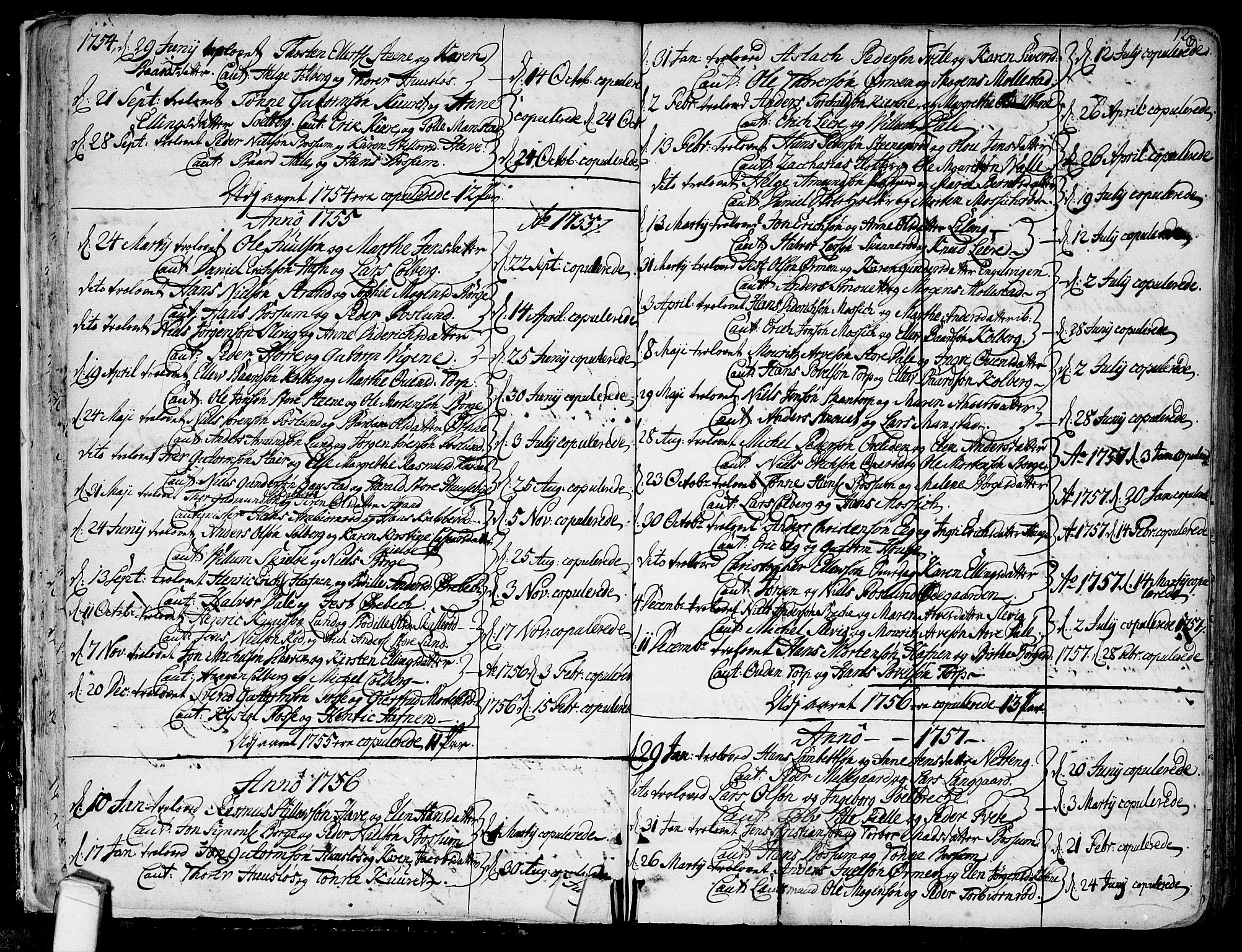Onsøy prestekontor Kirkebøker, SAO/A-10914/F/Fa/L0001: Parish register (official) no. I 1, 1733-1814, p. 12