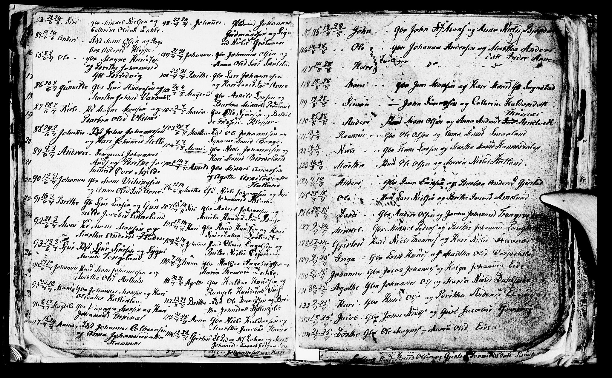 Haus sokneprestembete, AV/SAB-A-75601/H/Hab: Parish register (copy) no. A 1, 1830-1855, p. 21