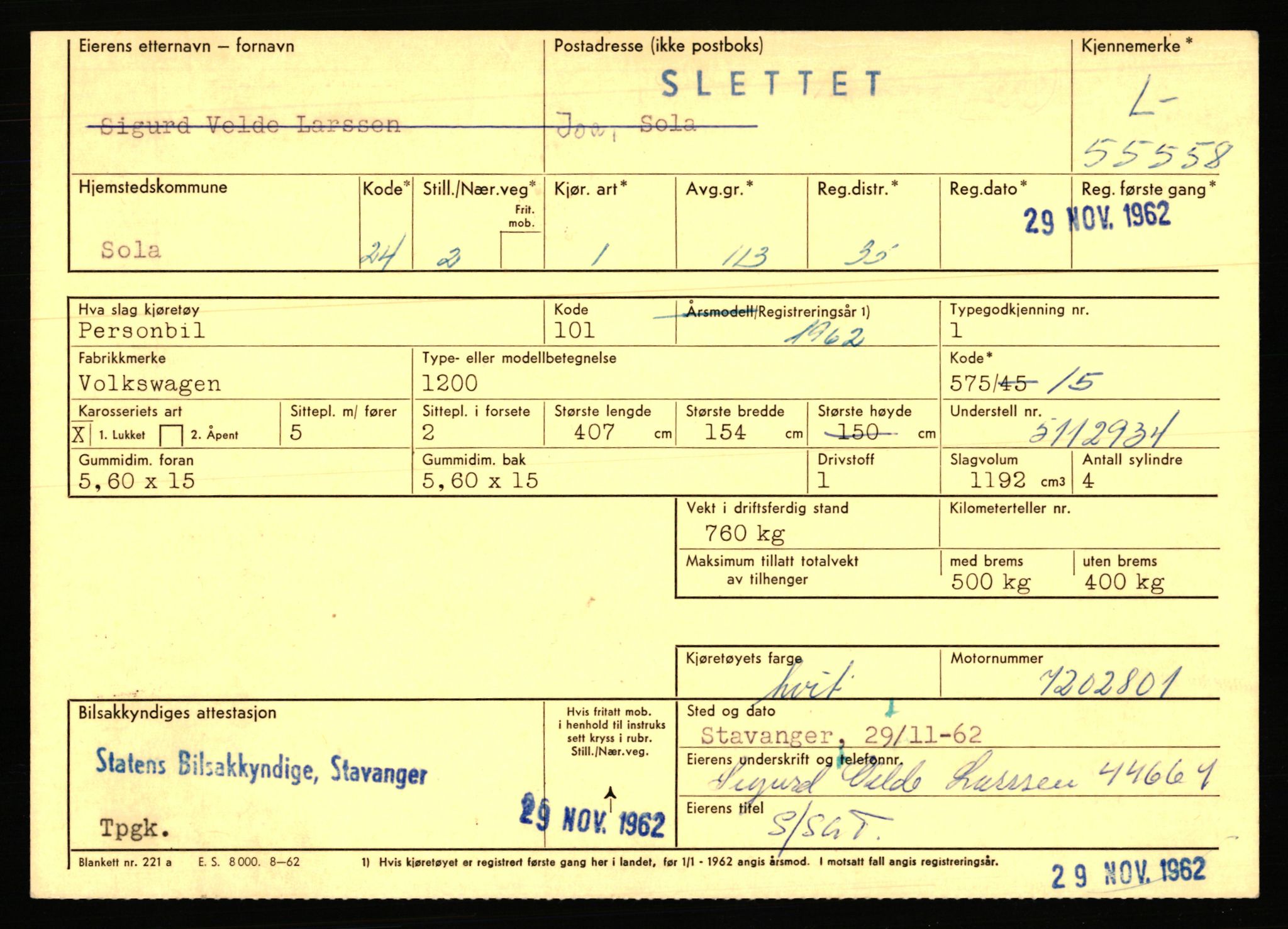 Stavanger trafikkstasjon, AV/SAST-A-101942/0/F/L0054: L-54200 - L-55699, 1930-1971, p. 2549