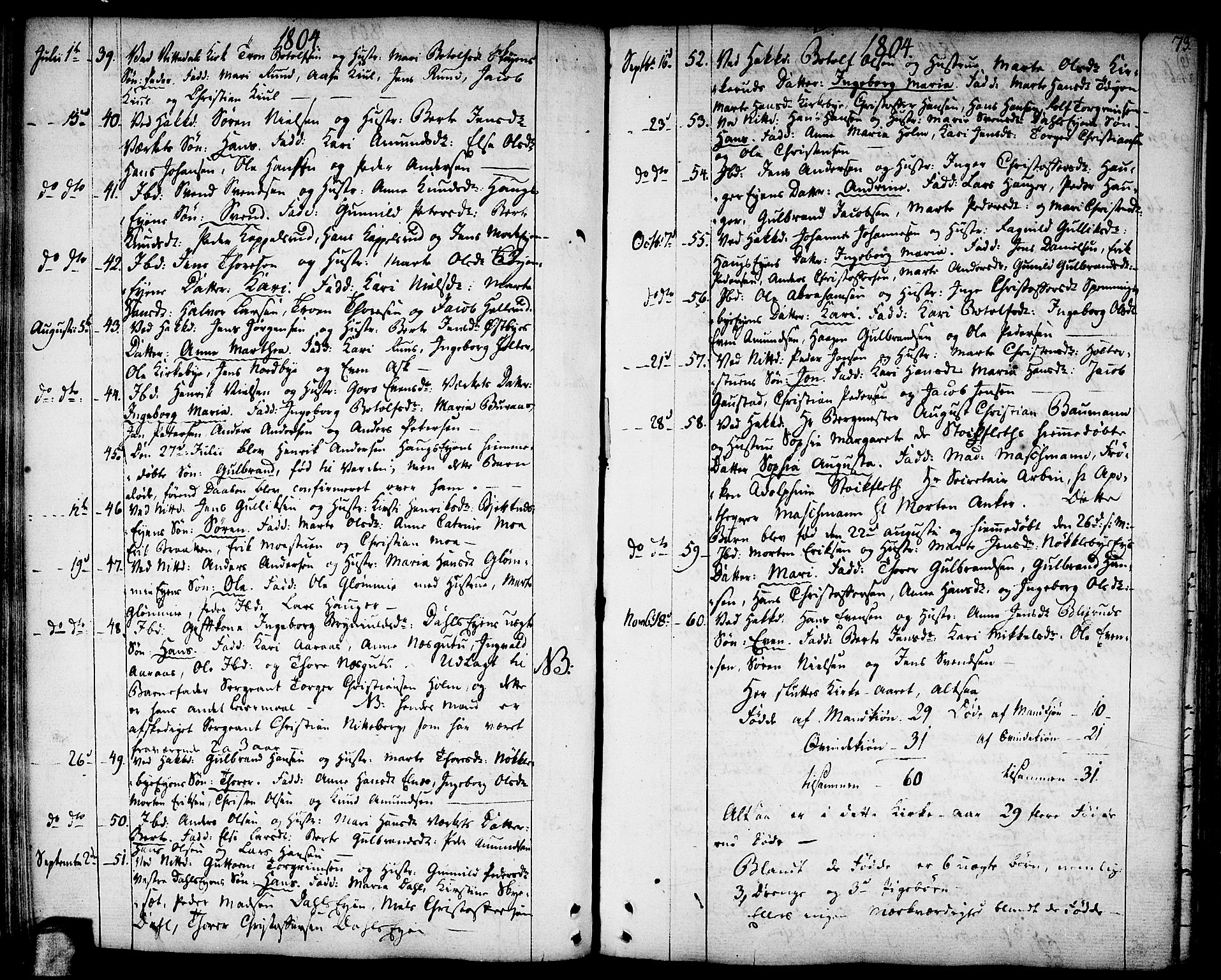 Nittedal prestekontor Kirkebøker, SAO/A-10365a/F/Fa/L0002: Parish register (official) no. I 2, 1779-1814, p. 73