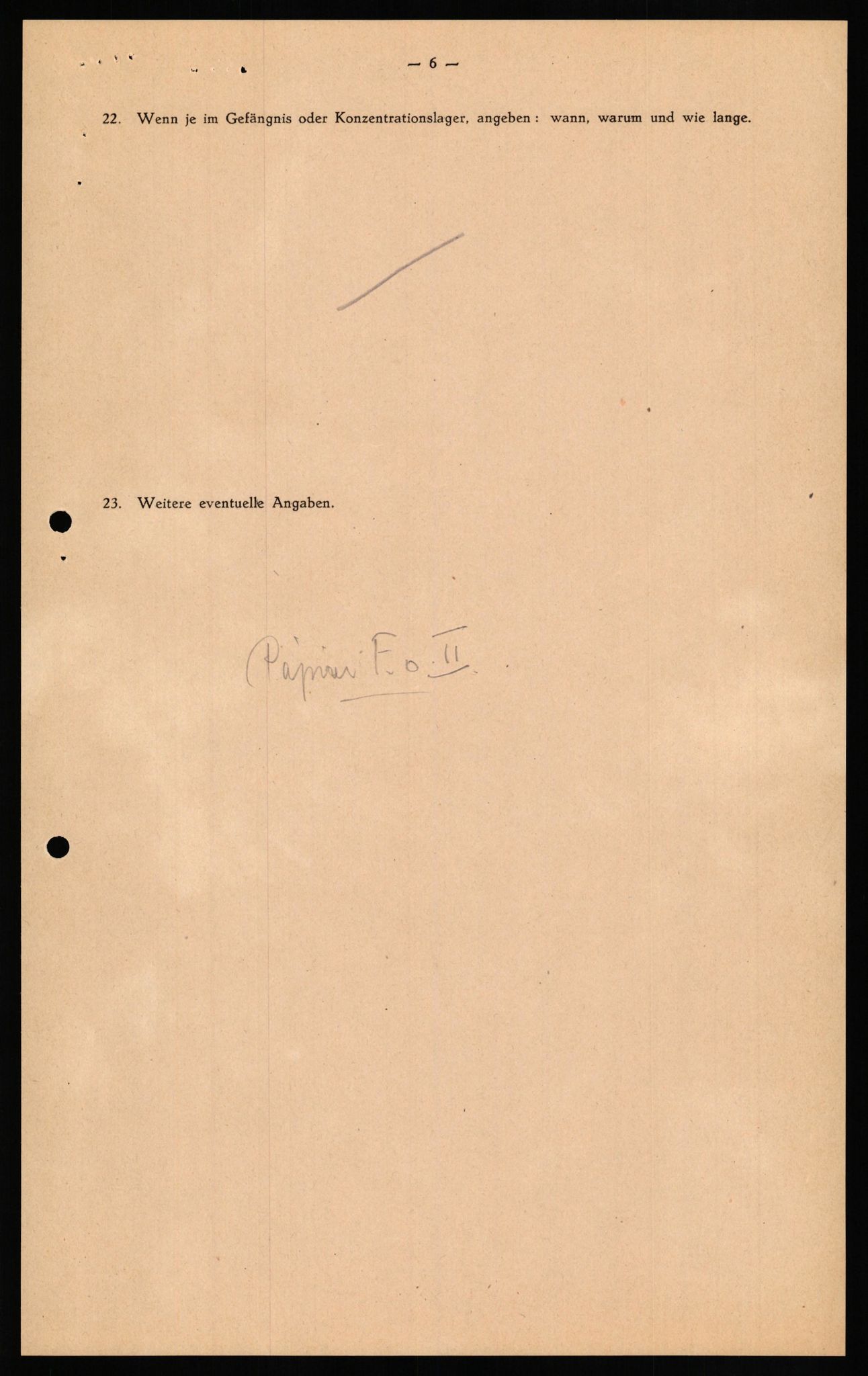 Forsvaret, Forsvarets overkommando II, AV/RA-RAFA-3915/D/Db/L0021: CI Questionaires. Tyske okkupasjonsstyrker i Norge. Tyskere., 1945-1946, p. 255