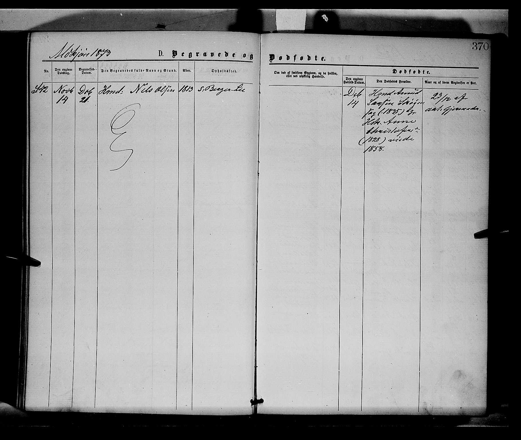 Sør-Odal prestekontor, AV/SAH-PREST-030/H/Ha/Haa/L0004: Parish register (official) no. 4, 1870-1875, p. 370