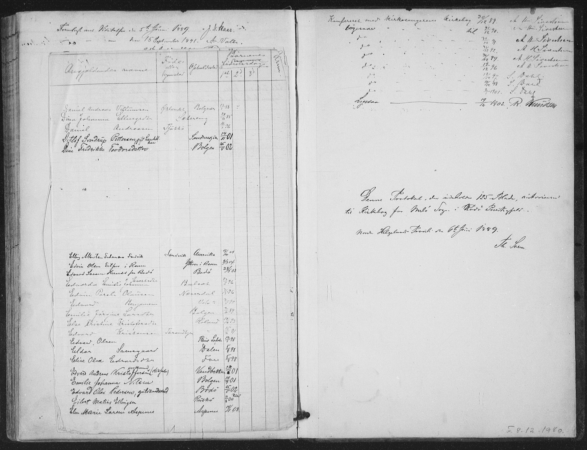 Ministerialprotokoller, klokkerbøker og fødselsregistre - Nordland, AV/SAT-A-1459/843/L0628: Parish register (official) no. 843A03, 1889-1907