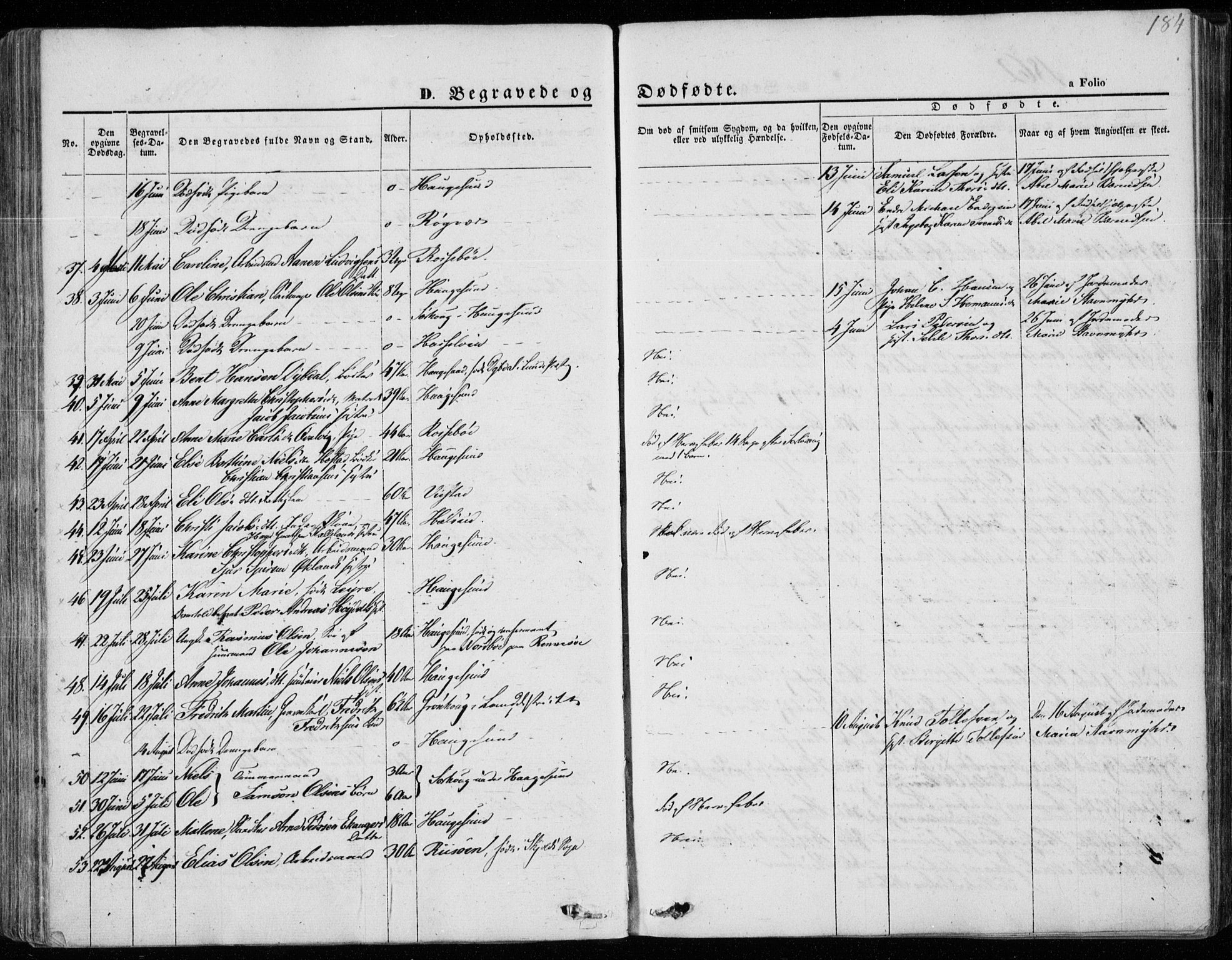 Torvastad sokneprestkontor, SAST/A -101857/H/Ha/Haa/L0011: Parish register (official) no. A 11, 1857-1866, p. 184