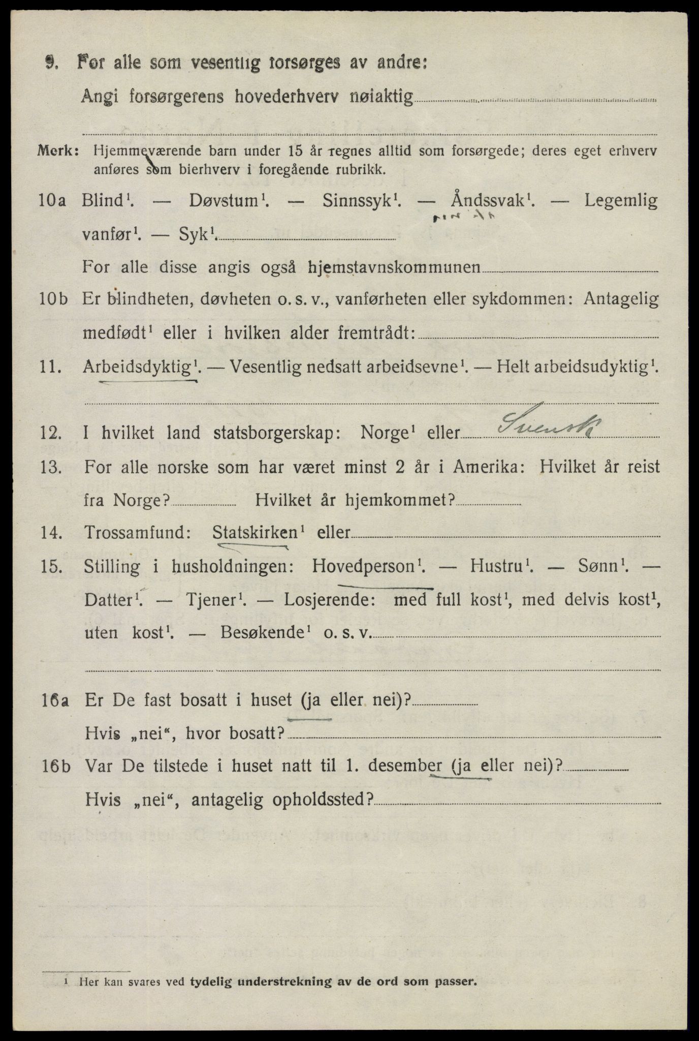 SAO, 1920 census for Askim, 1920, p. 3351