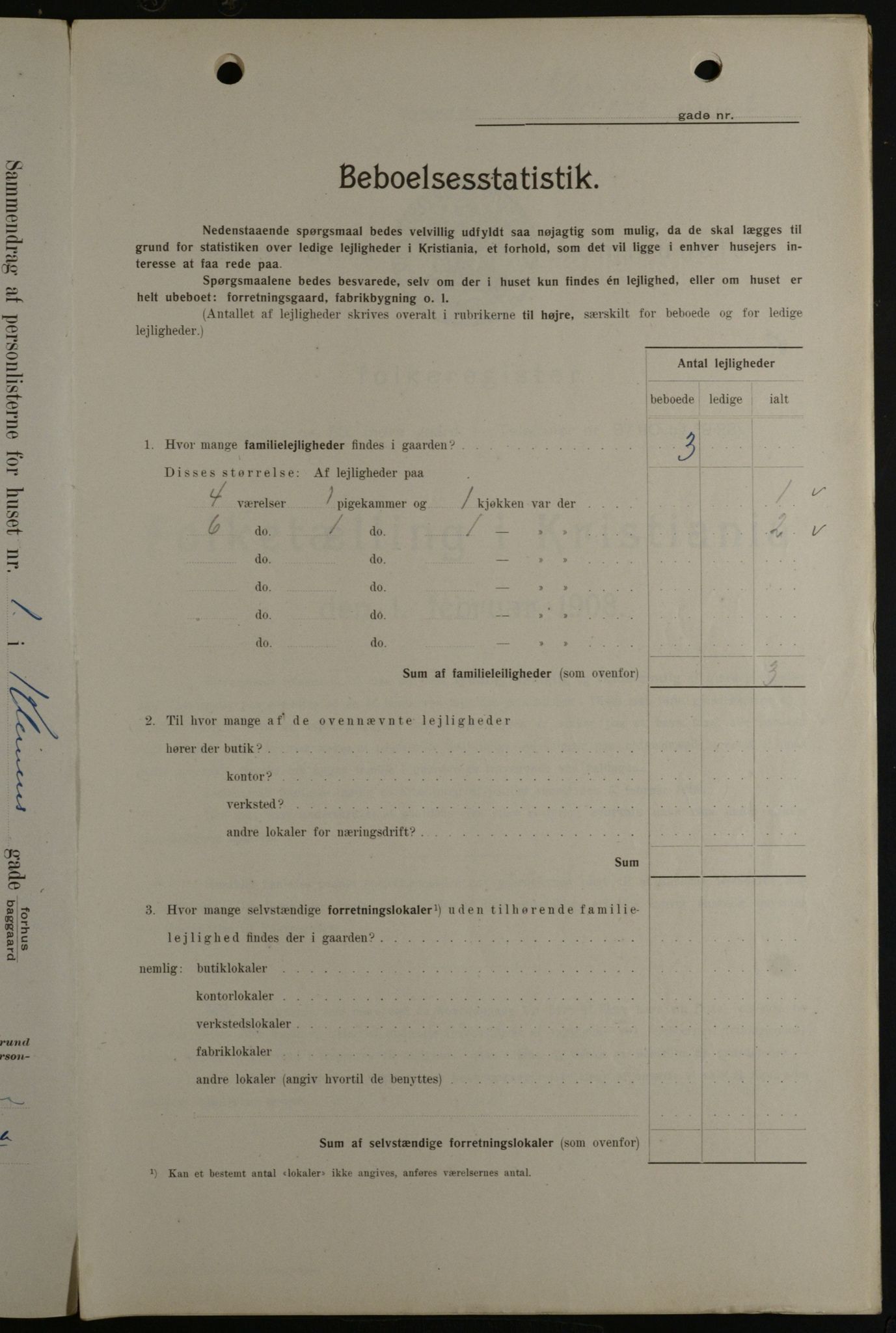 OBA, Municipal Census 1908 for Kristiania, 1908, p. 11983