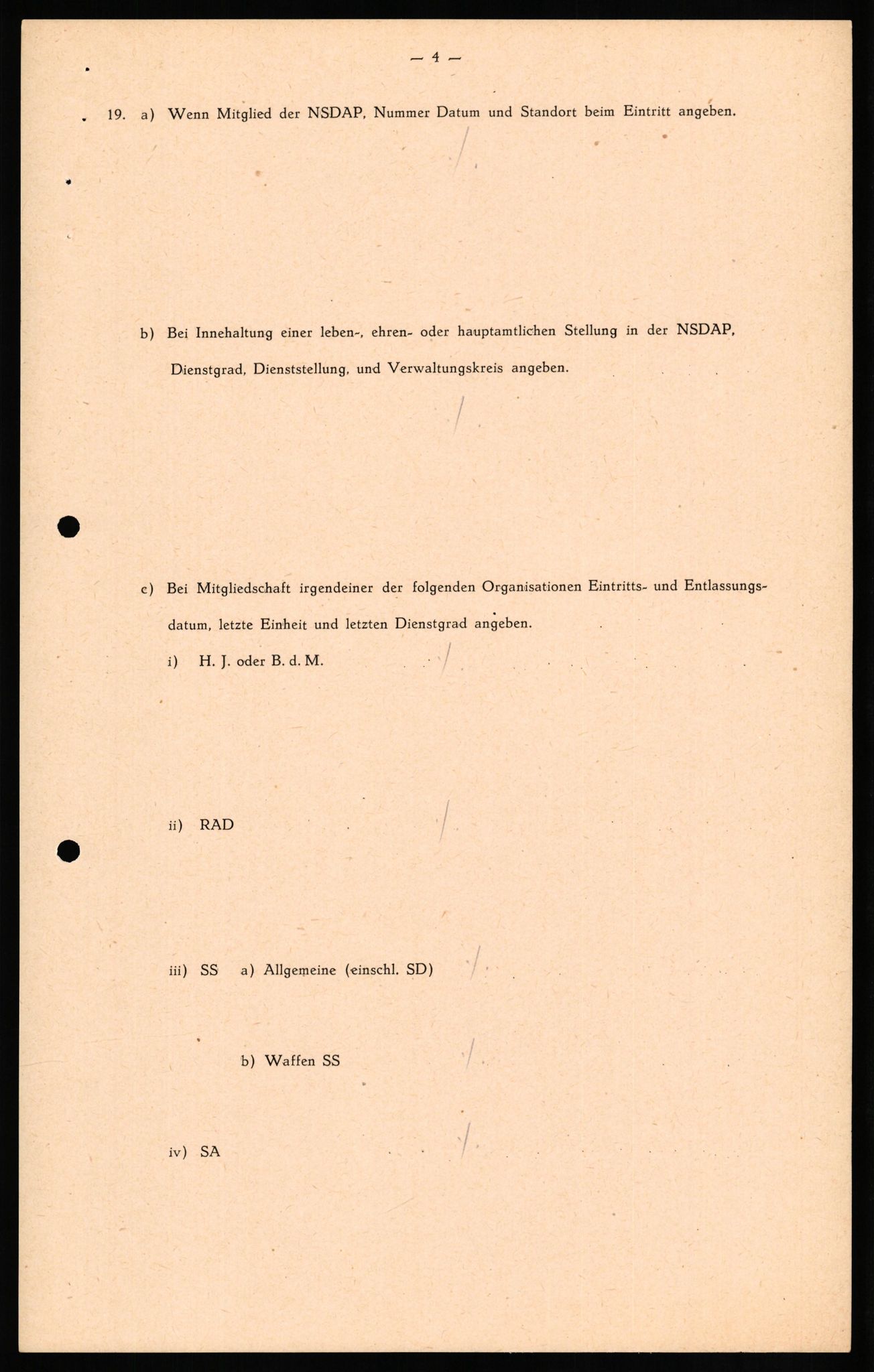 Forsvaret, Forsvarets overkommando II, RA/RAFA-3915/D/Db/L0020: CI Questionaires. Tyske okkupasjonsstyrker i Norge. Tyskere., 1945-1946, p. 480