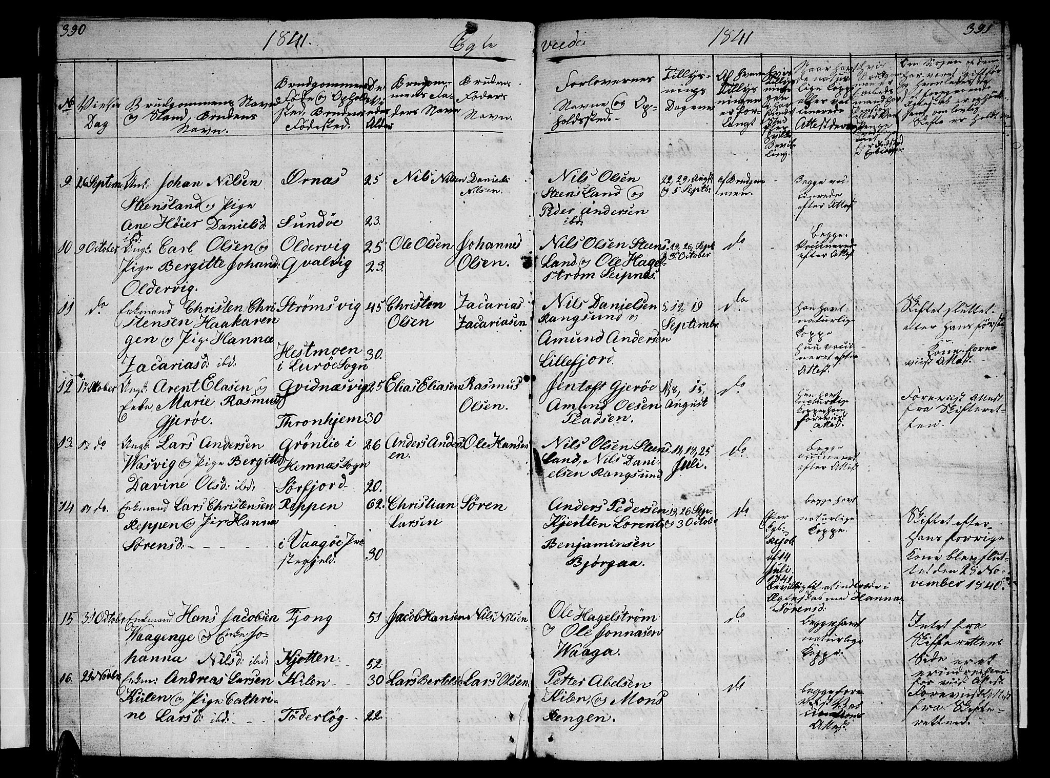 Ministerialprotokoller, klokkerbøker og fødselsregistre - Nordland, SAT/A-1459/841/L0618: Parish register (copy) no. 841C02, 1833-1855, p. 390-391