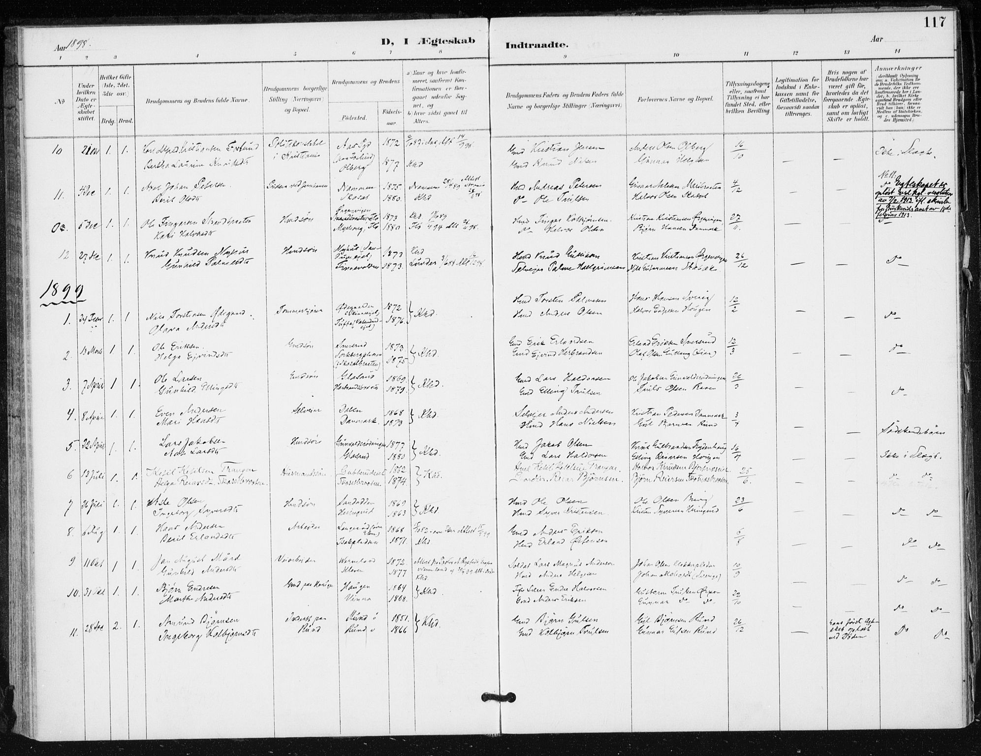 Krødsherad kirkebøker, SAKO/A-19/F/Fa/L0006: Parish register (official) no. 6, 1889-1899, p. 117
