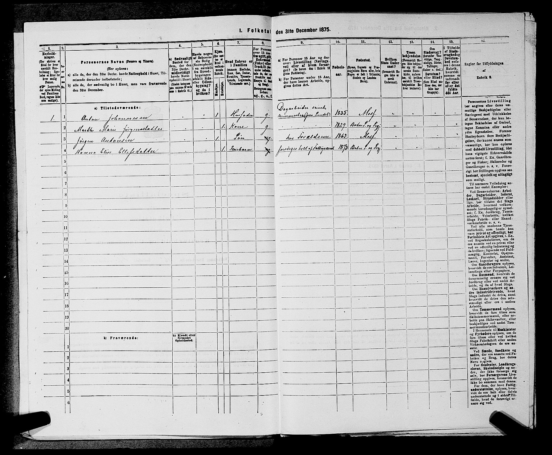 SAKO, 1875 census for 0715P Botne, 1875, p. 643