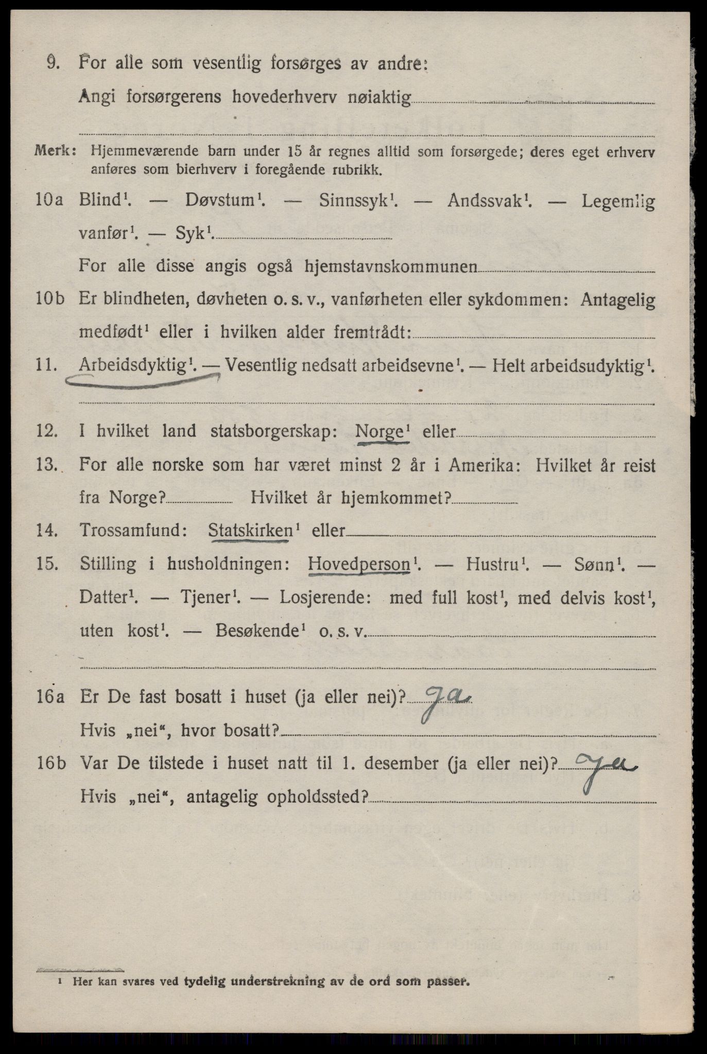 SAKO, 1920 census for Tinn, 1920, p. 2689