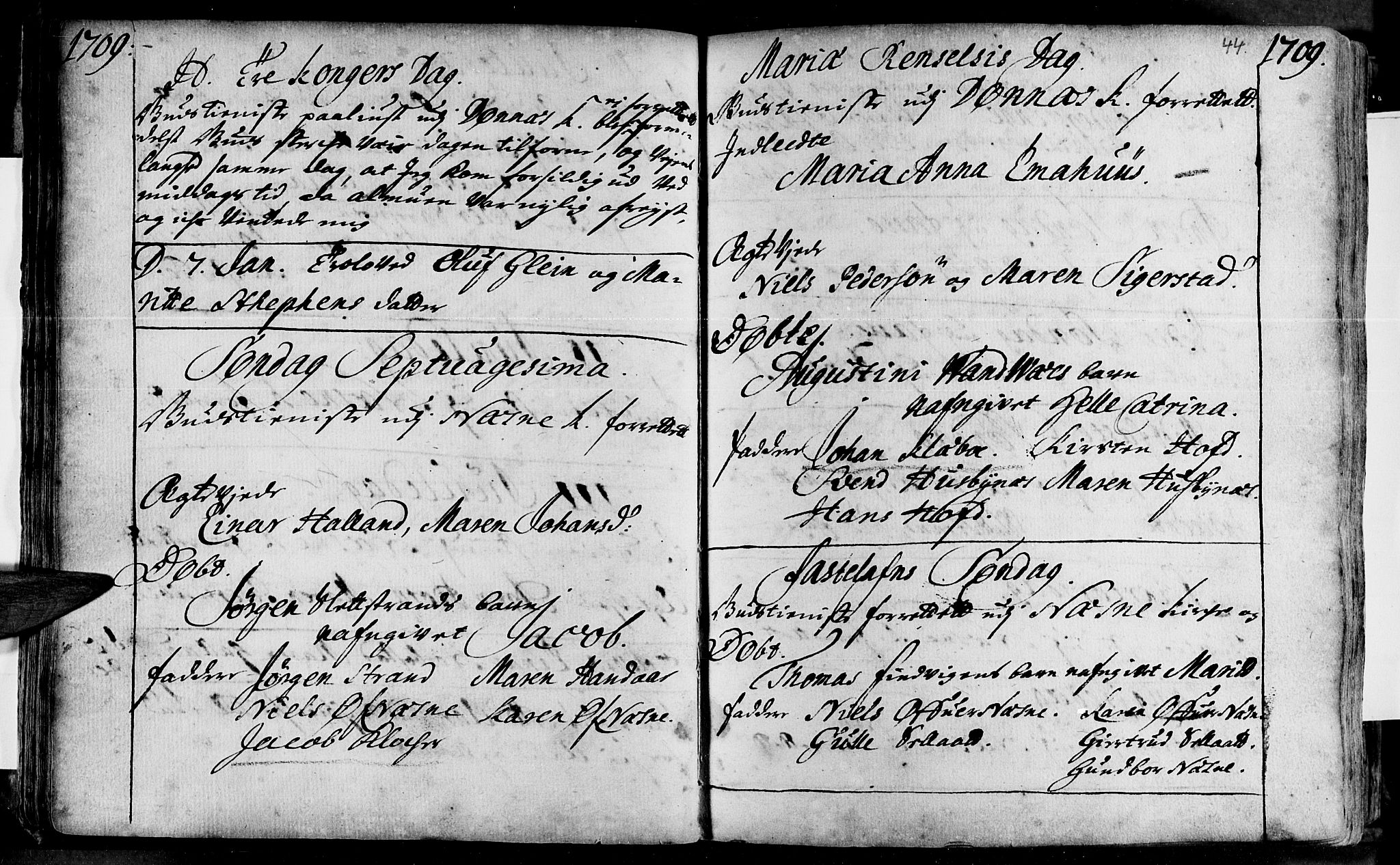 Ministerialprotokoller, klokkerbøker og fødselsregistre - Nordland, SAT/A-1459/838/L0542: Parish register (official) no. 838A01, 1704-1737, p. 44