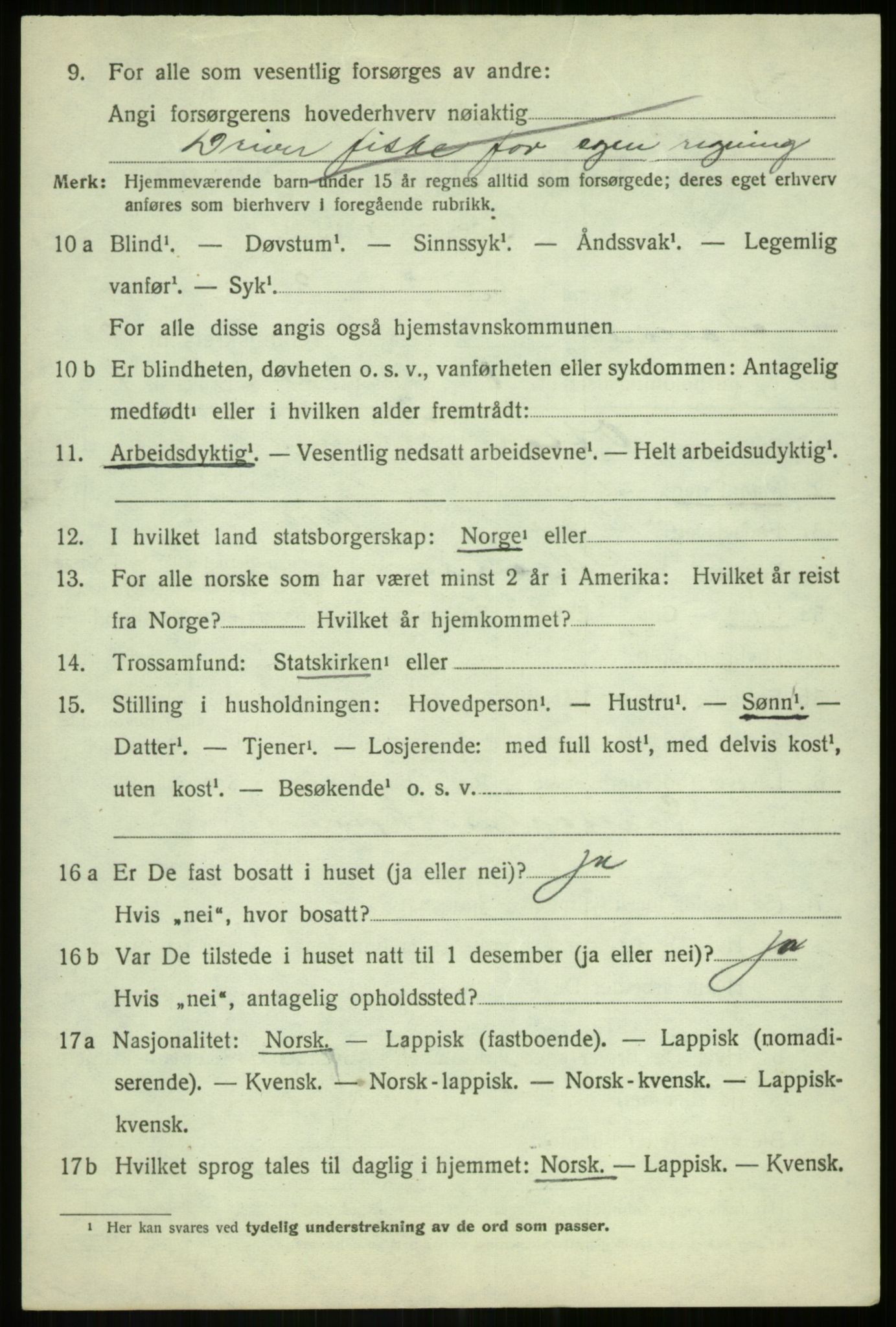 SATØ, 1920 census for Målselv, 1920, p. 1786