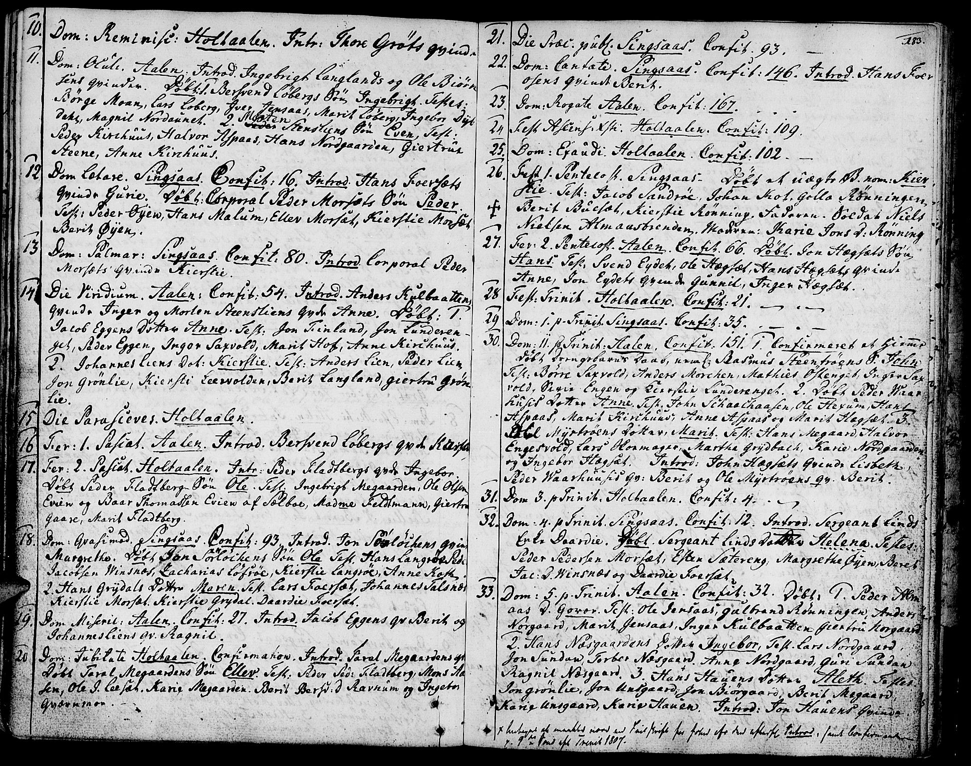Ministerialprotokoller, klokkerbøker og fødselsregistre - Sør-Trøndelag, SAT/A-1456/685/L0952: Parish register (official) no. 685A01, 1745-1804, p. 183