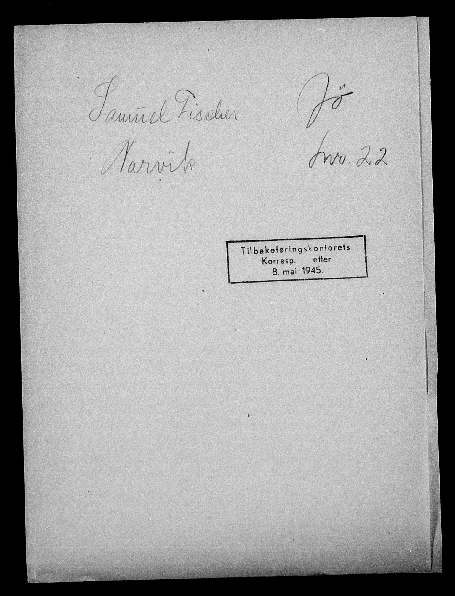 Justisdepartementet, Tilbakeføringskontoret for inndratte formuer, AV/RA-S-1564/H/Hc/Hcb/L0913: --, 1945-1947, p. 31