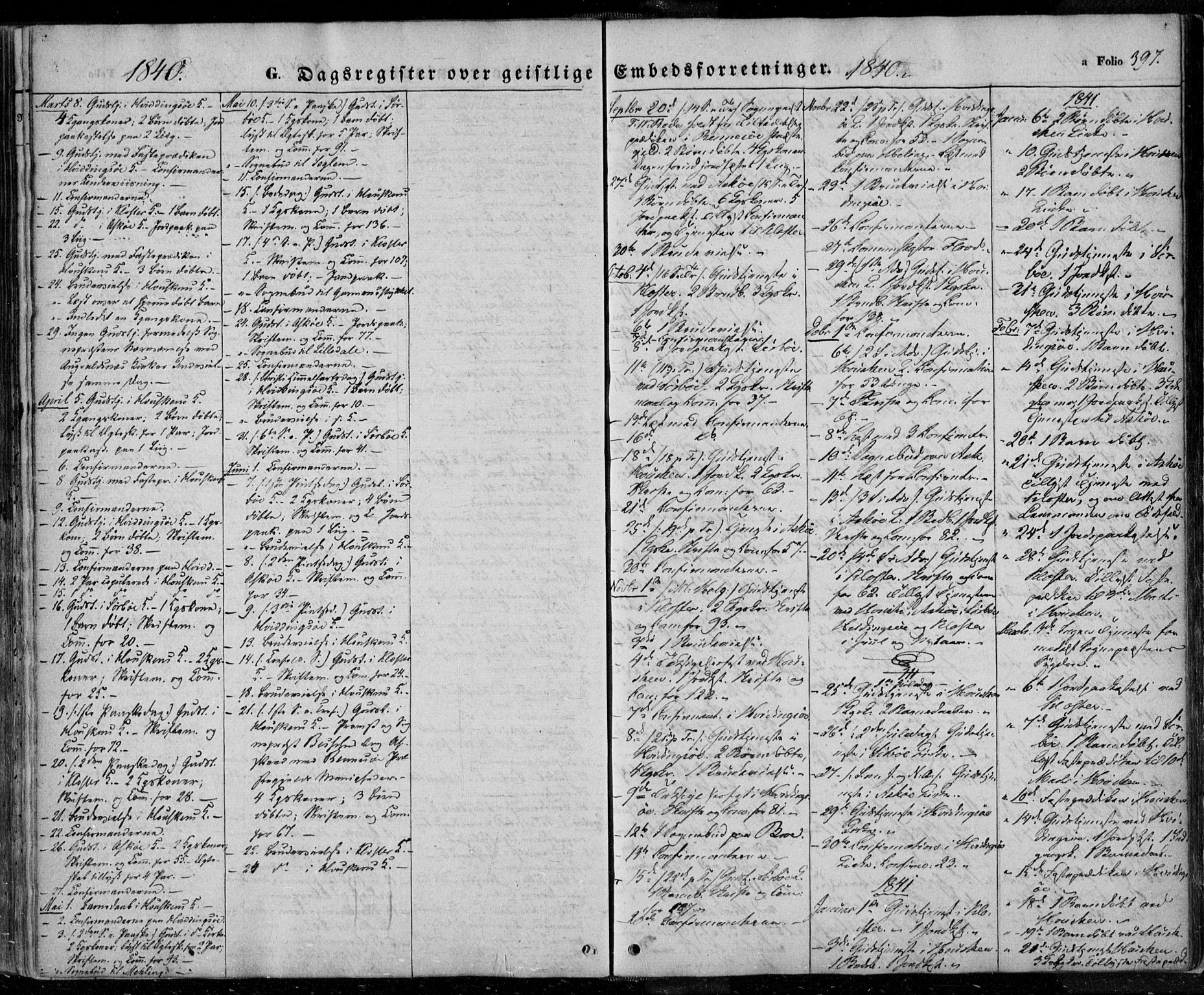 Rennesøy sokneprestkontor, SAST/A -101827/H/Ha/Haa/L0005: Parish register (official) no. A 5, 1838-1859, p. 397