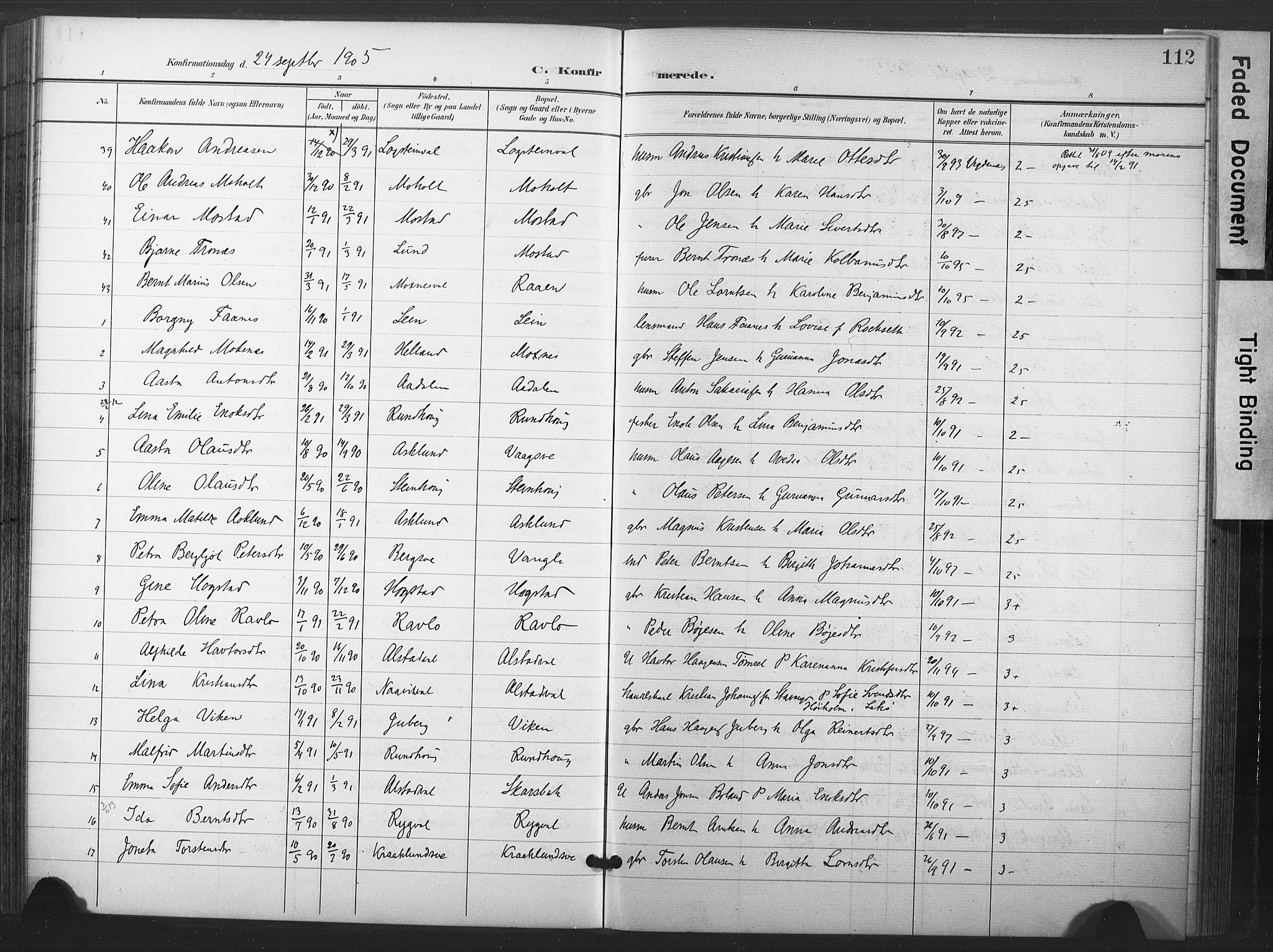 Ministerialprotokoller, klokkerbøker og fødselsregistre - Nord-Trøndelag, SAT/A-1458/713/L0122: Parish register (official) no. 713A11, 1899-1910, p. 112