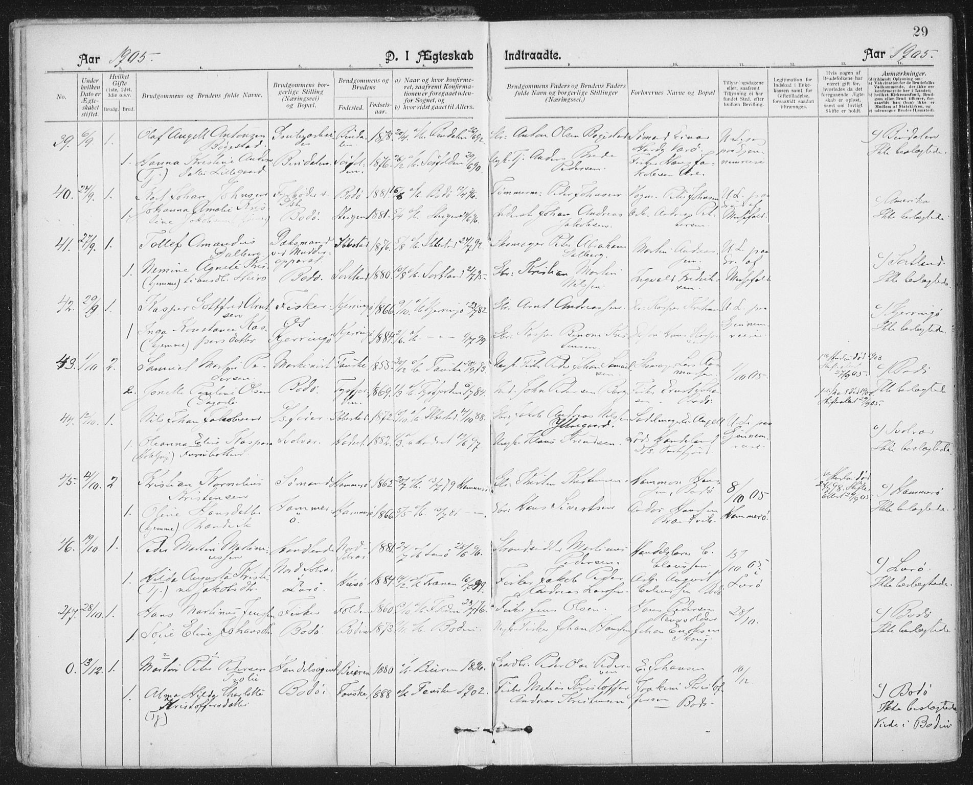 Ministerialprotokoller, klokkerbøker og fødselsregistre - Nordland, SAT/A-1459/801/L0012: Parish register (official) no. 801A12, 1900-1916, p. 29