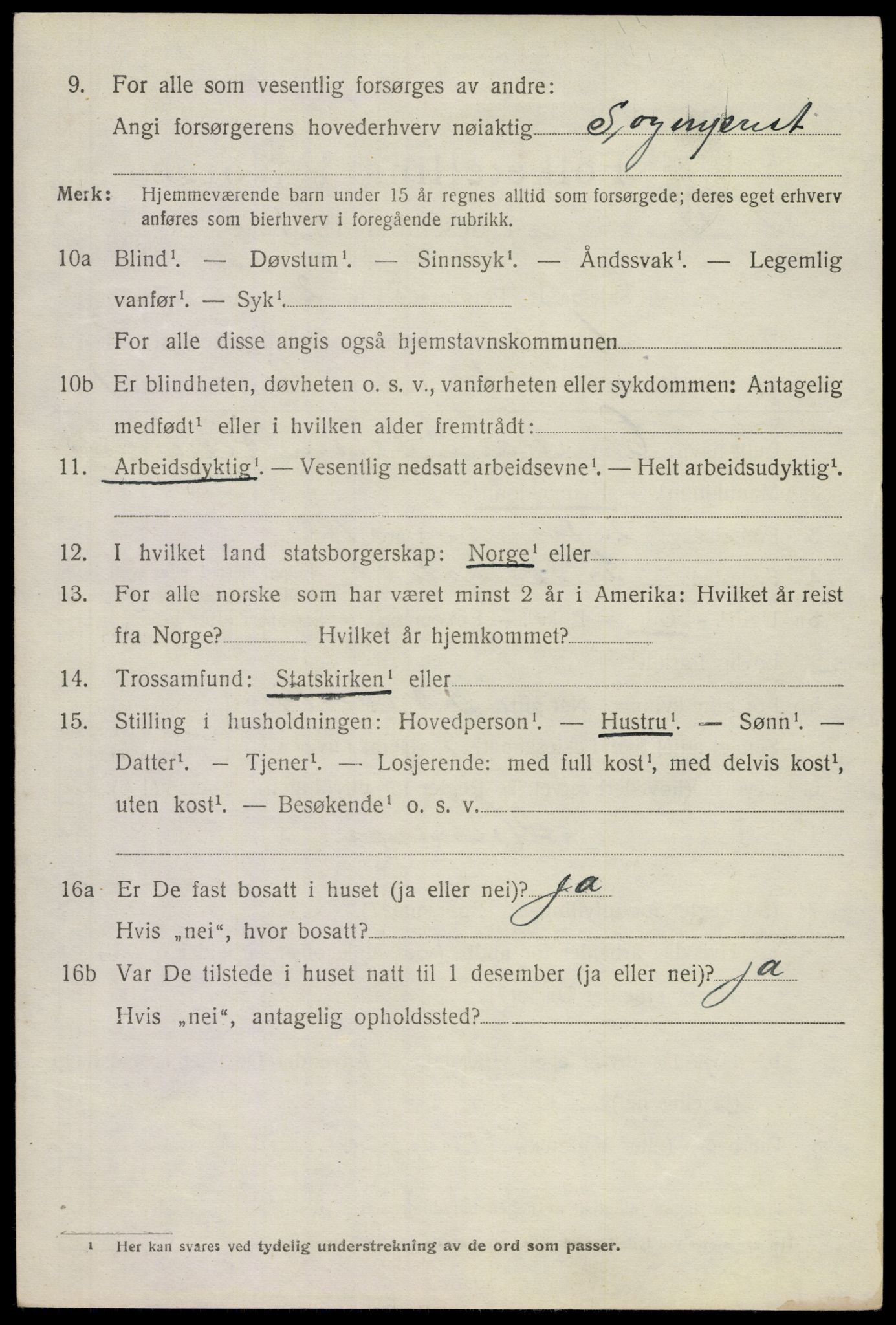 SAKO, 1920 census for Andebu, 1920, p. 1841