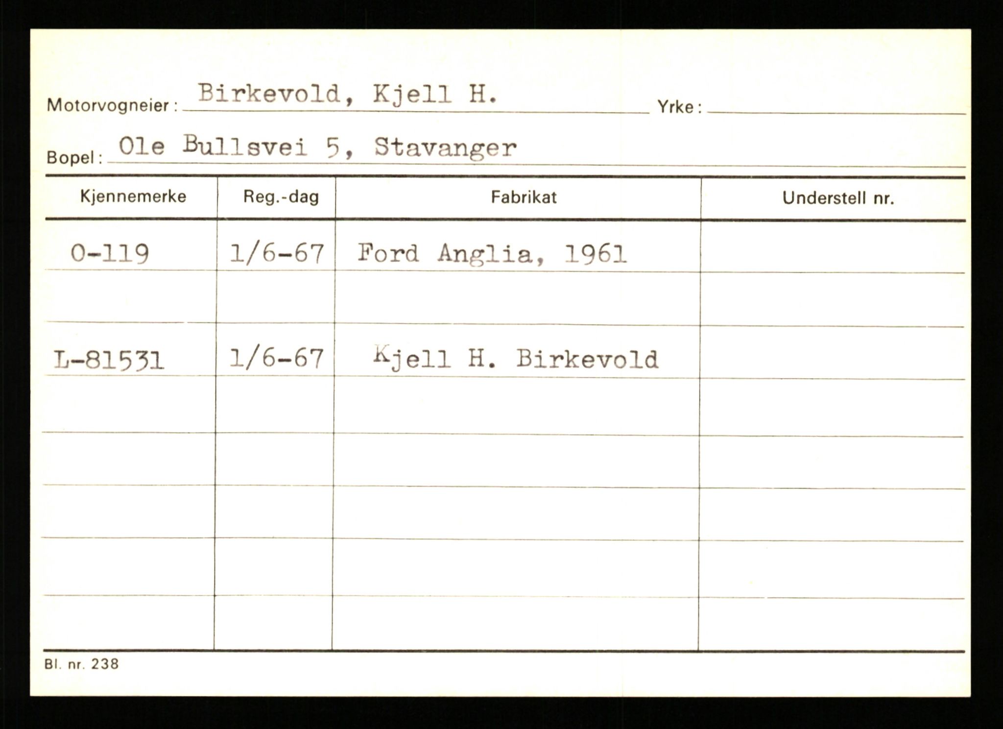 Stavanger trafikkstasjon, AV/SAST-A-101942/0/G/L0001: Registreringsnummer: 0 - 5782, 1930-1971, p. 71