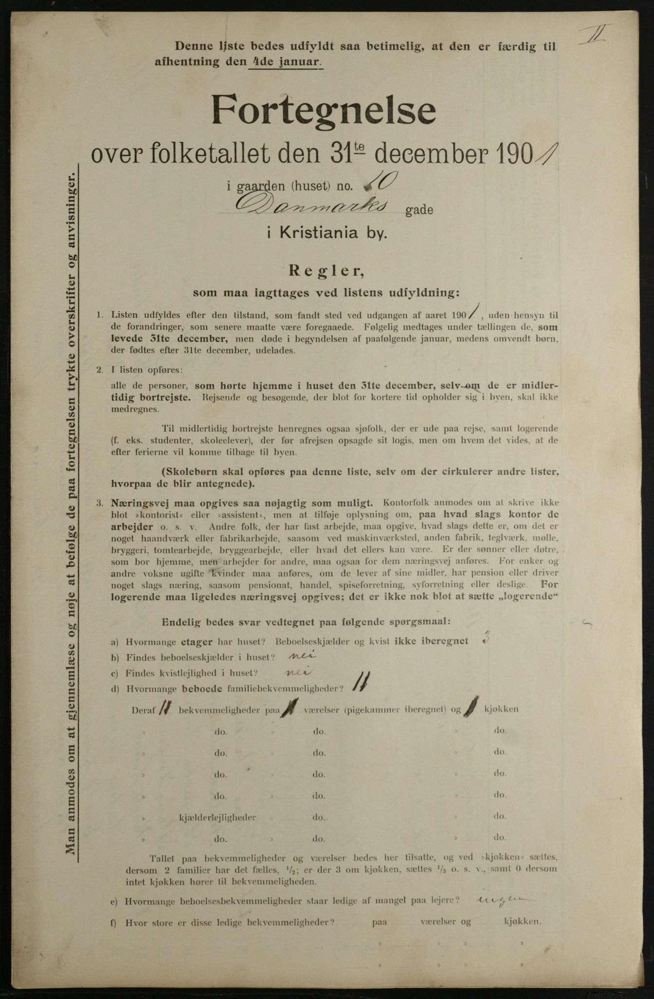 OBA, Municipal Census 1901 for Kristiania, 1901, p. 2360