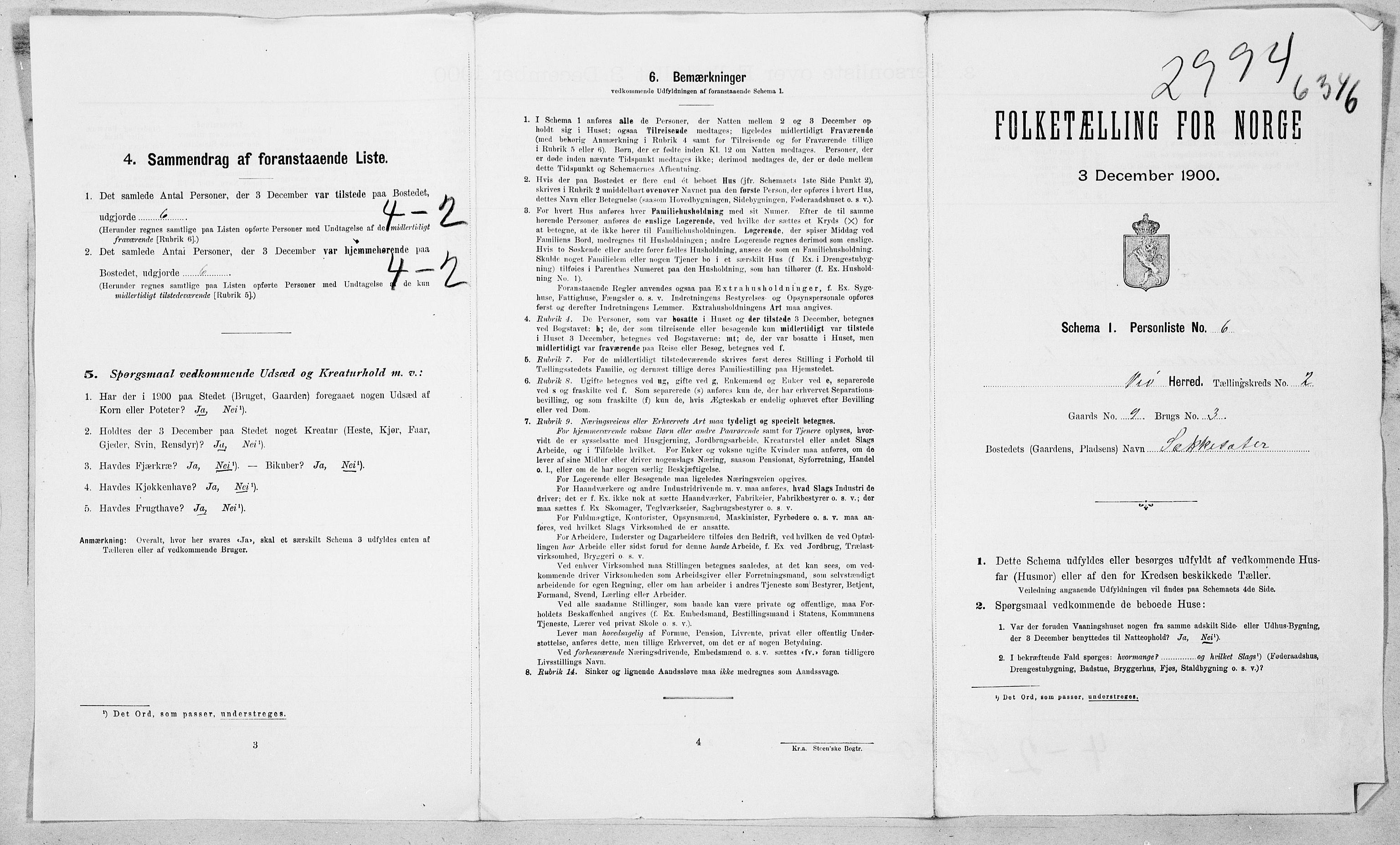 SAT, 1900 census for Veøy, 1900, p. 28