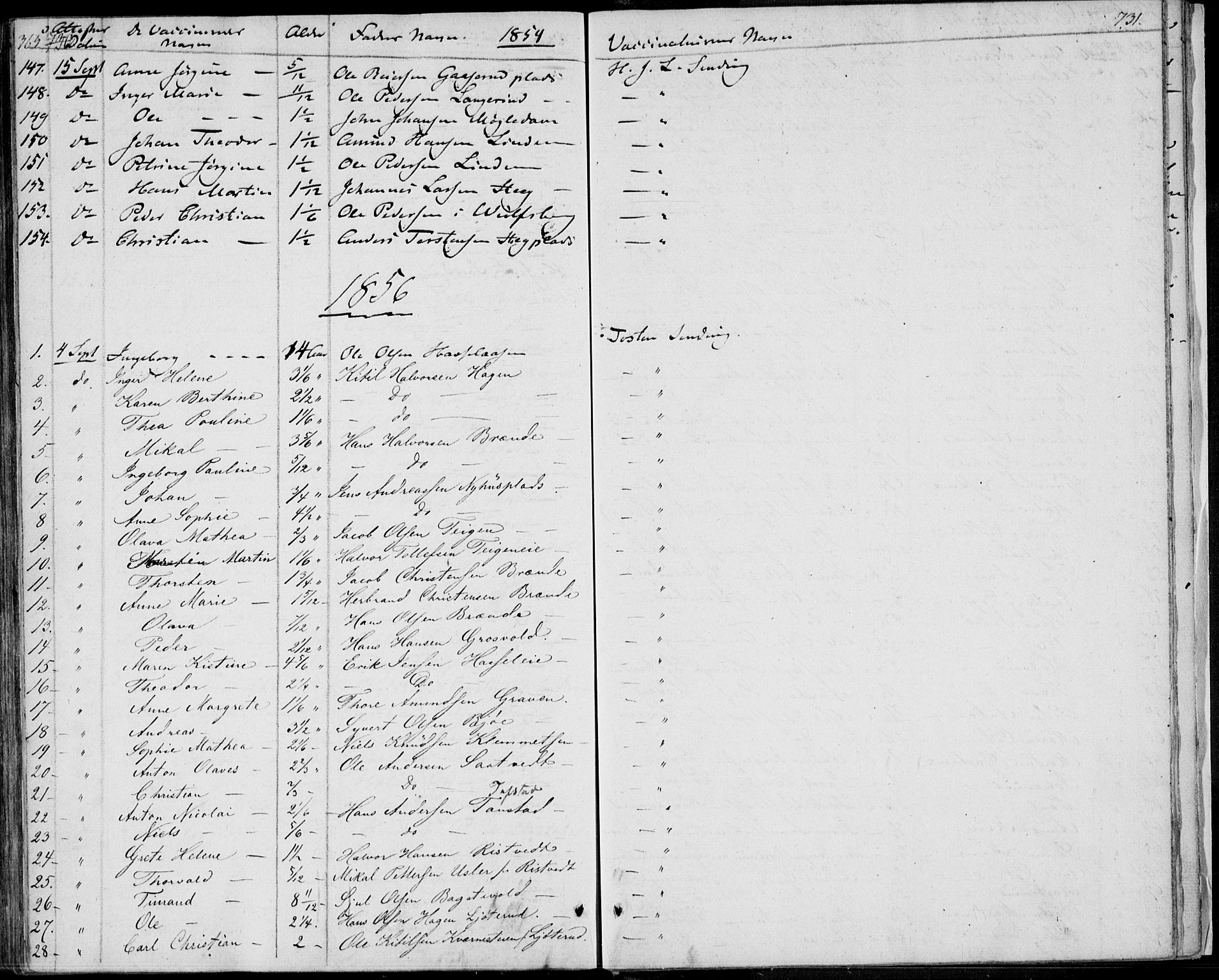 Sandsvær kirkebøker, SAKO/A-244/F/Fa/L0005: Parish register (official) no. I 5, 1840-1856, p. 730-731