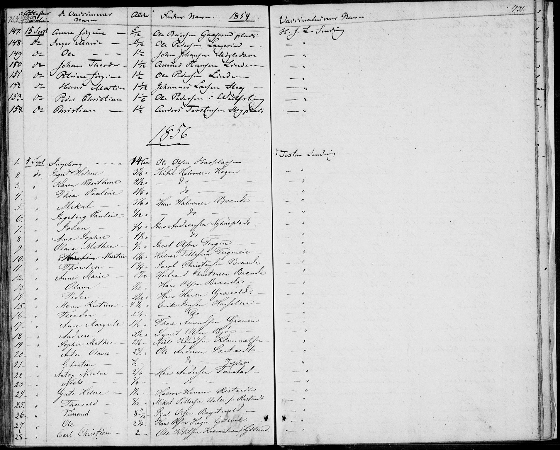 Sandsvær kirkebøker, AV/SAKO-A-244/F/Fa/L0005: Parish register (official) no. I 5, 1840-1856, p. 730-731