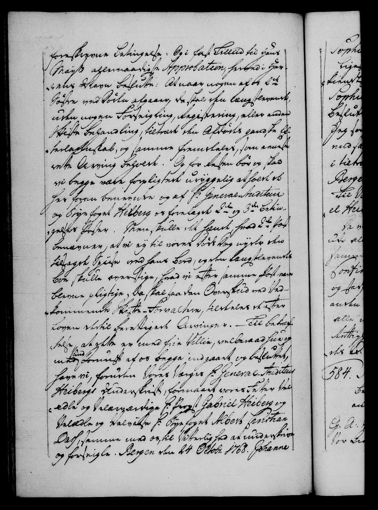 Danske Kanselli 1572-1799, AV/RA-EA-3023/F/Fc/Fca/Fcaa/L0043: Norske registre, 1766-1768, p. 773b