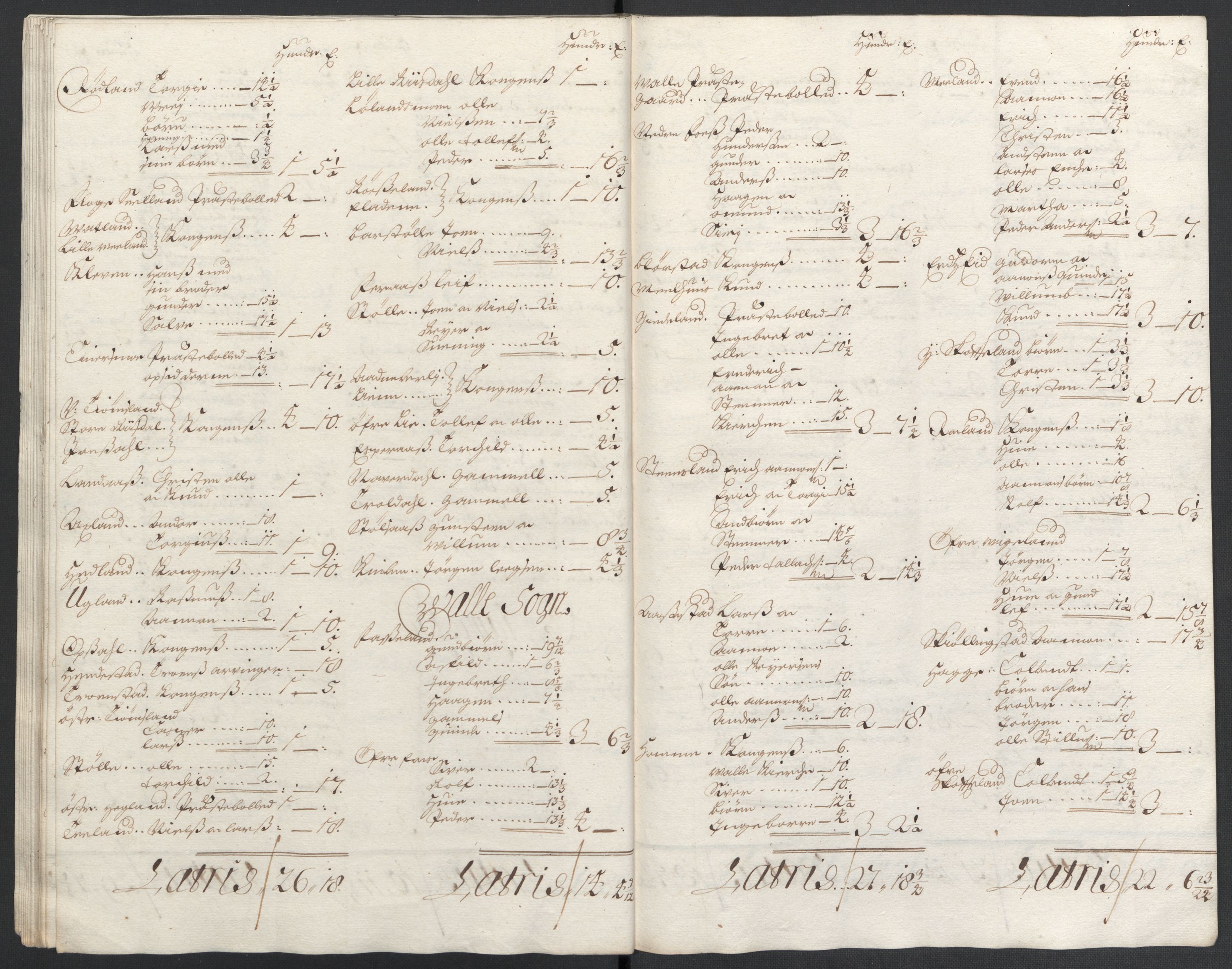 Rentekammeret inntil 1814, Reviderte regnskaper, Fogderegnskap, AV/RA-EA-4092/R43/L2546: Fogderegnskap Lista og Mandal, 1696-1697, p. 254