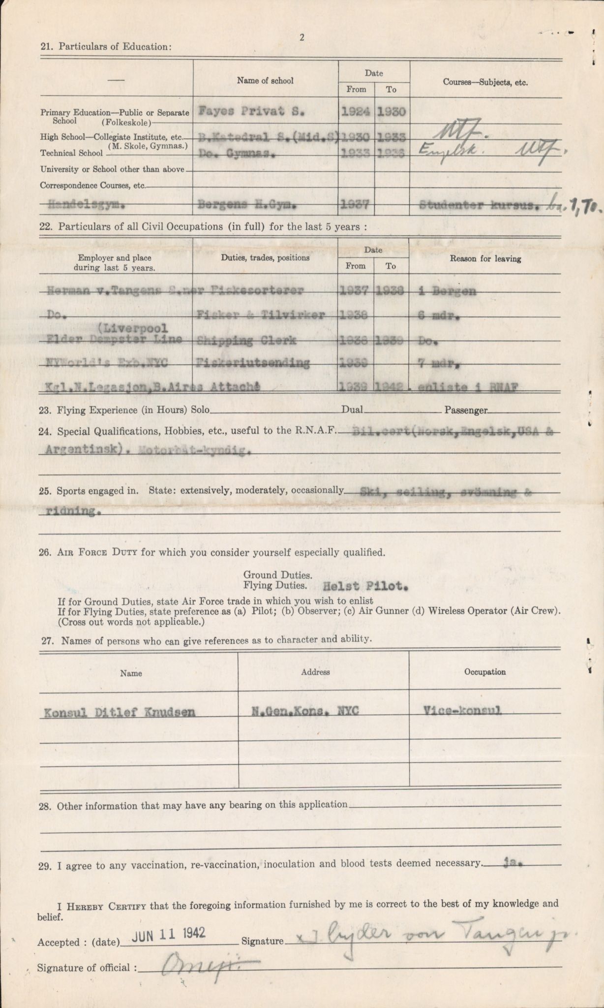 Forsvaret, Forsvarets overkommando/Luftforsvarsstaben, AV/RA-RAFA-4079/P/Pa/L0052: Personellpapirer, 1917, p. 470