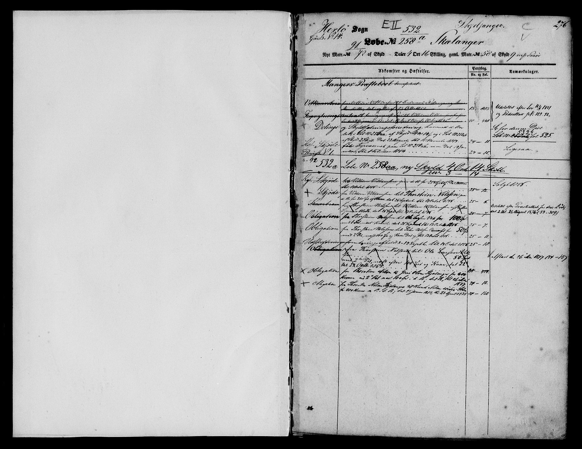 Nordhordland sorenskrivar, SAB/A-2901/1/G/Ga/Gaaa/L0011b: Mortgage register no. II.A.a.11b, 1851-1893, p. 276