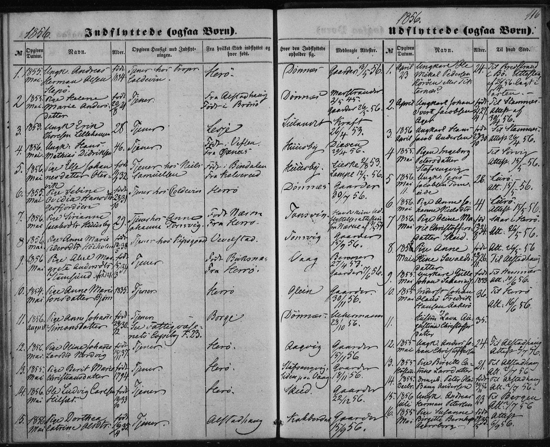Ministerialprotokoller, klokkerbøker og fødselsregistre - Nordland, SAT/A-1459/835/L0523: Parish register (official) no. 835A01, 1855-1865, p. 116