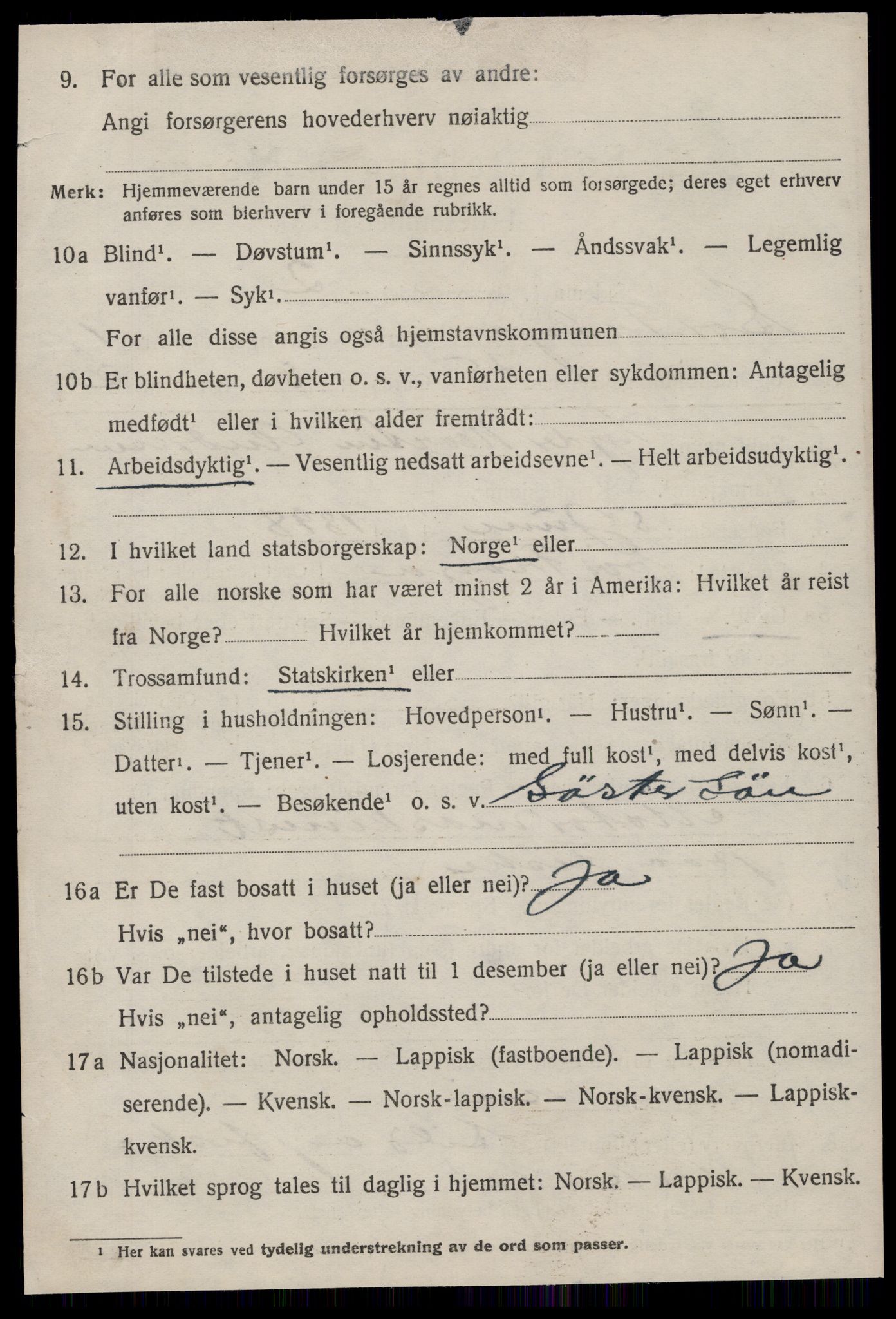 SAT, 1920 census for Sør-Frøya, 1920, p. 1912