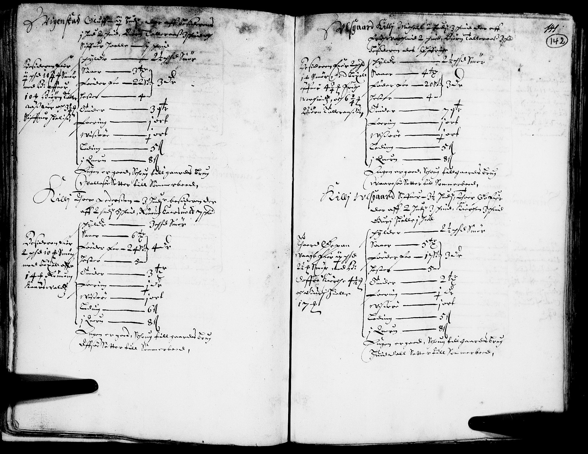 Rentekammeret inntil 1814, Realistisk ordnet avdeling, AV/RA-EA-4070/N/Nb/Nba/L0014: Gudbrandsdalen fogderi, 1. del, 1668, p. 141b-142a