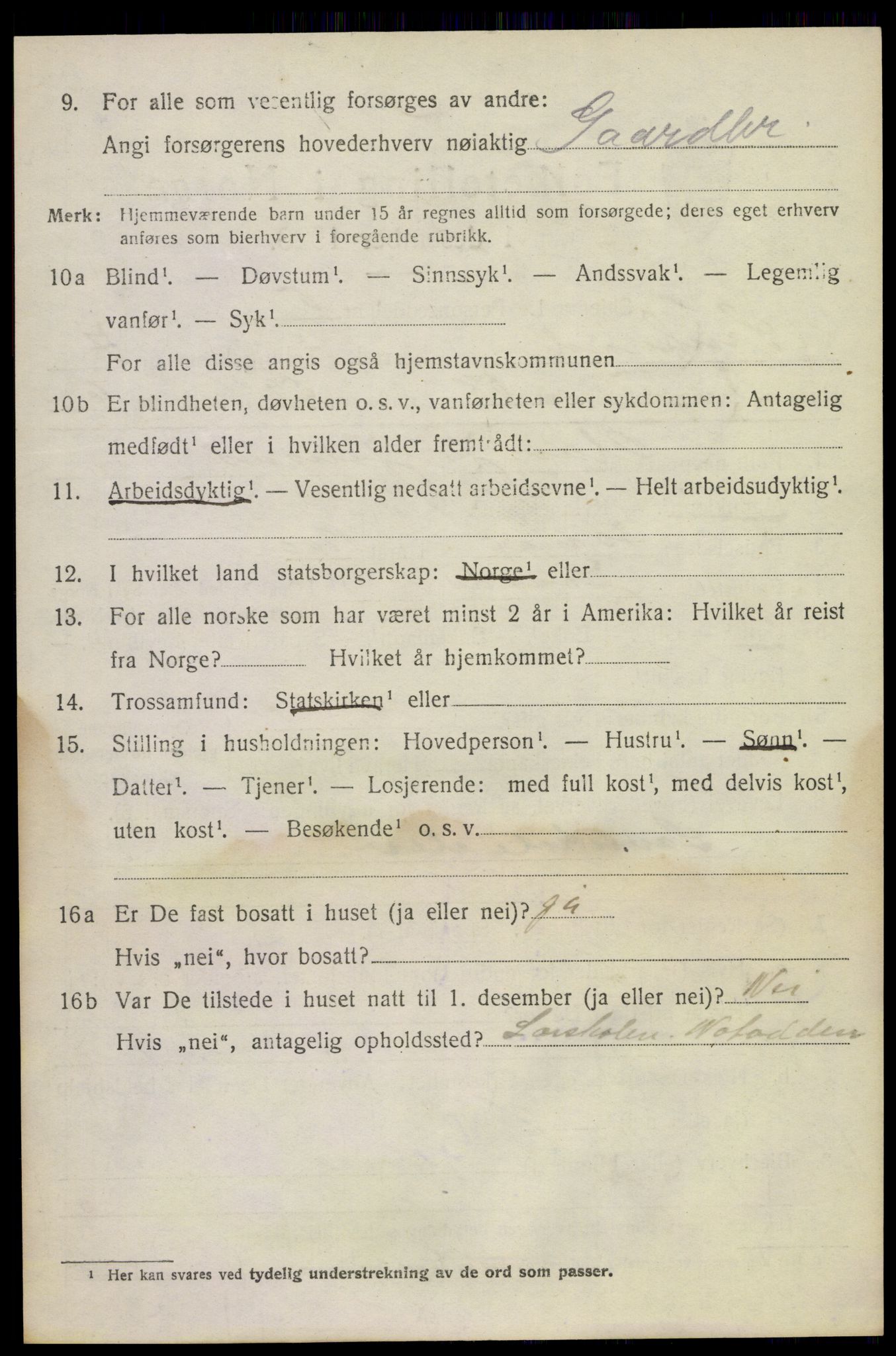 SAKO, 1920 census for Sauherad, 1920, p. 6178