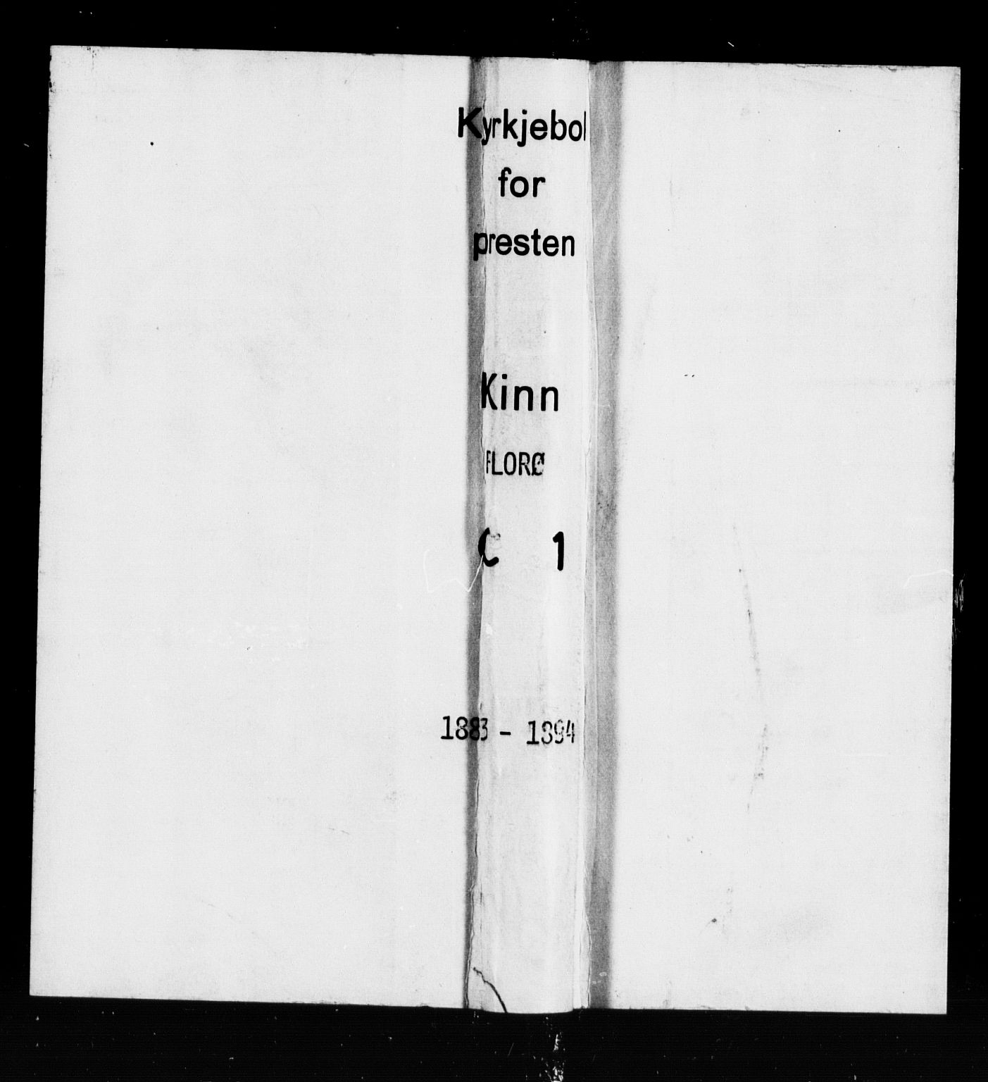 Kinn sokneprestembete, SAB/A-80801/H/Haa/Haac/L0001: Parish register (official) no. C 1, 1883-1894
