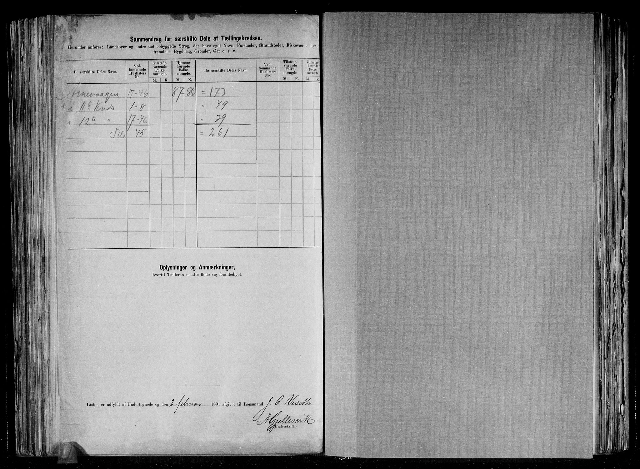 RA, 1891 census for 1250 Haus, 1891, p. 32