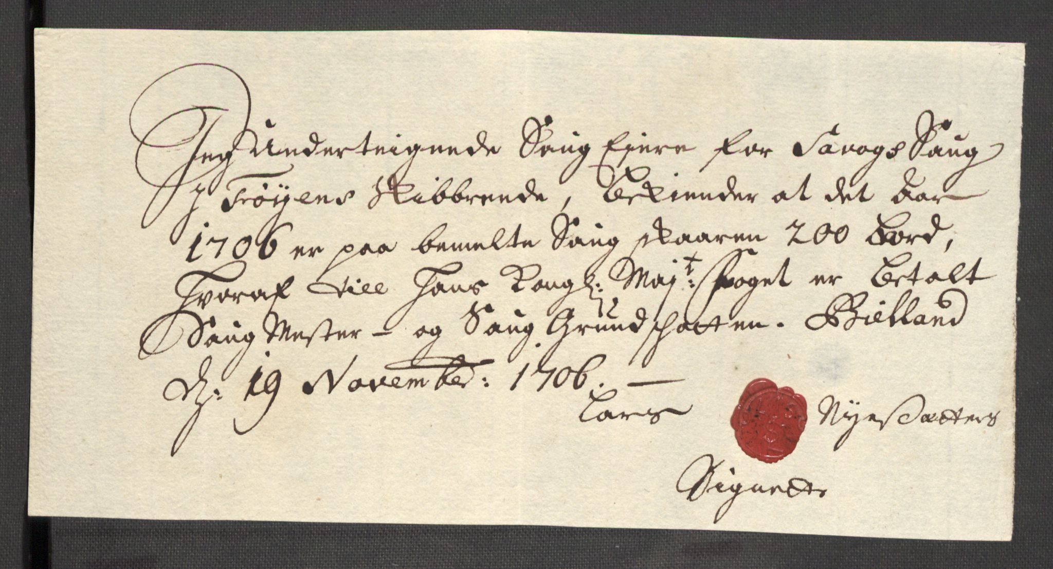 Rentekammeret inntil 1814, Reviderte regnskaper, Fogderegnskap, RA/EA-4092/R48/L2984: Fogderegnskap Sunnhordland og Hardanger, 1706-1707, p. 115