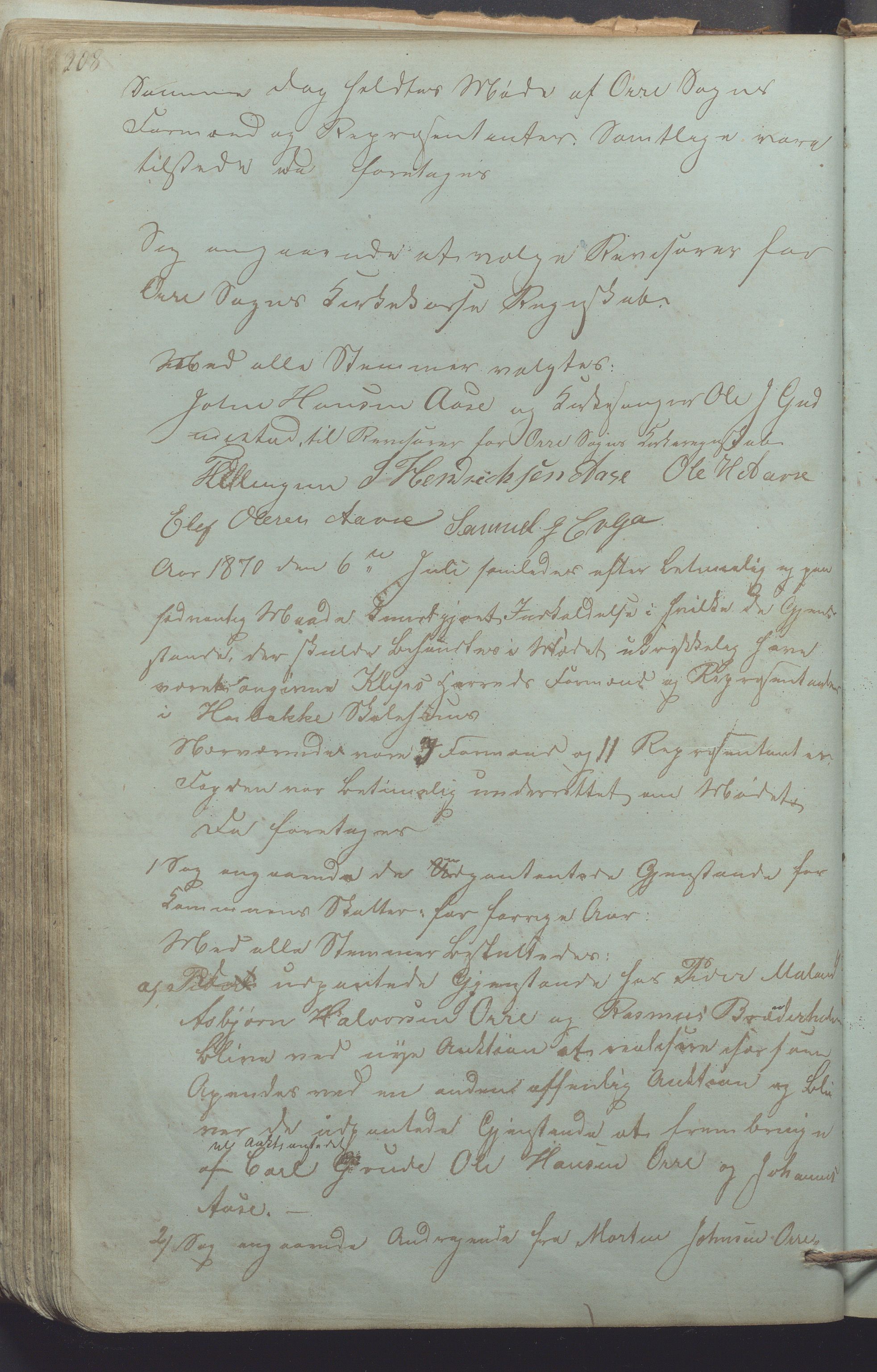 Klepp kommune - Formannskapet, IKAR/K-100277/A/L0002: Møtebok, 1861-1878, p. 208