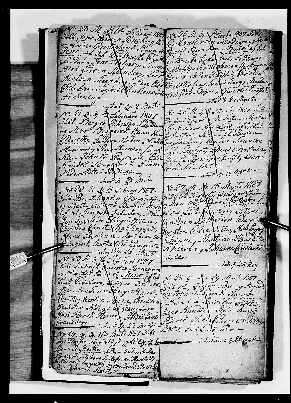 Romedal prestekontor, SAH/PREST-004/L/L0004: Parish register (copy) no. 4, 1807-1814, p. 4-5