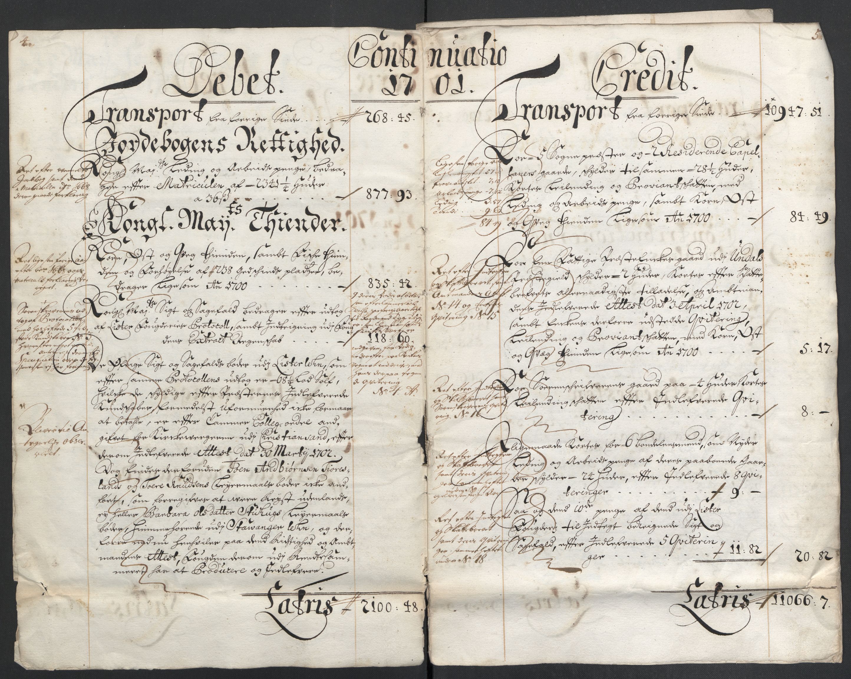 Rentekammeret inntil 1814, Reviderte regnskaper, Fogderegnskap, RA/EA-4092/R43/L2549: Fogderegnskap Lista og Mandal, 1701-1702, p. 5