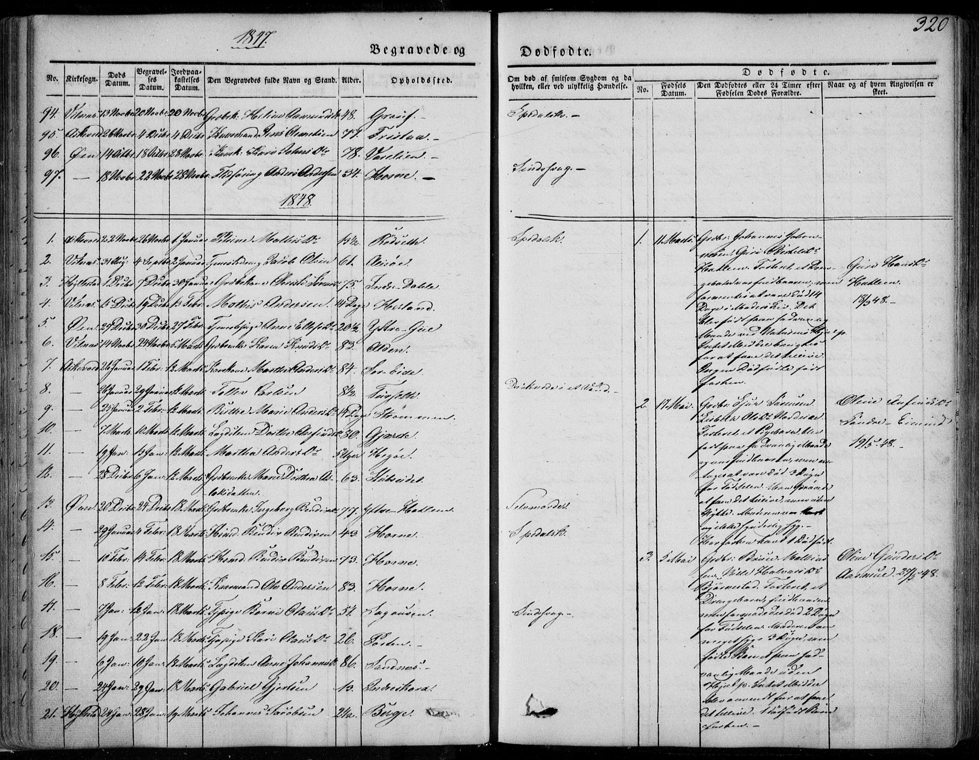 Askvoll sokneprestembete, AV/SAB-A-79501/H/Haa/Haaa/L0011/0002: Parish register (official) no. A 11 II, 1845-1878, p. 320