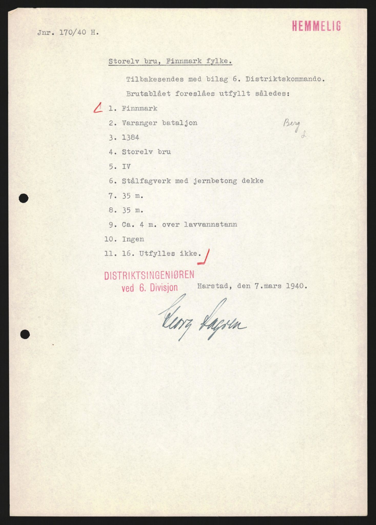 Forsvaret, Forsvarets krigshistoriske avdeling, RA/RAFA-2017/Y/Yb/L0121: II-C-11-600  -  6. Divisjon med avdelinger, 1939-1940, p. 73